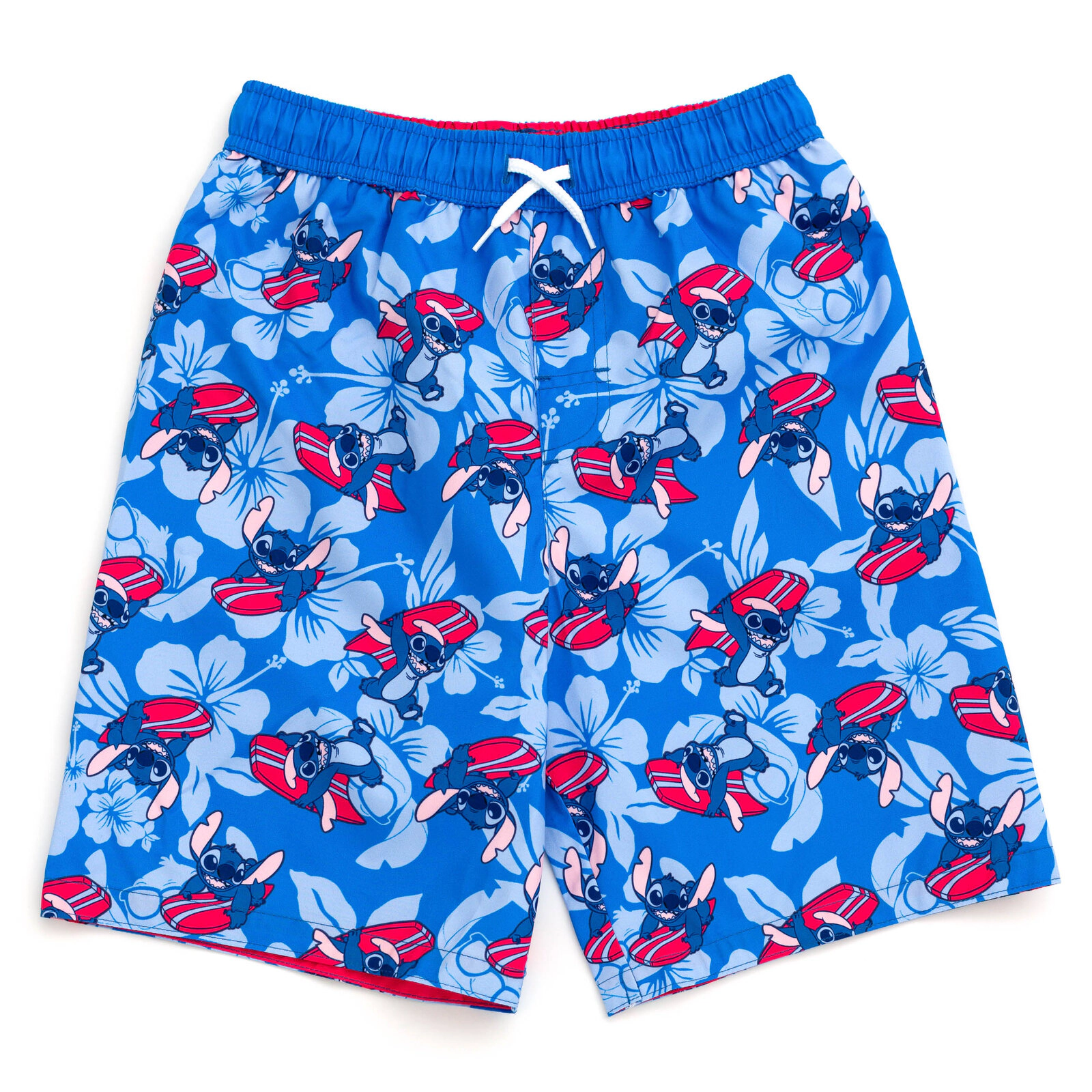 Disney Lilo & Stitch Boys' Hawaiian Swimwear Swim Trunks