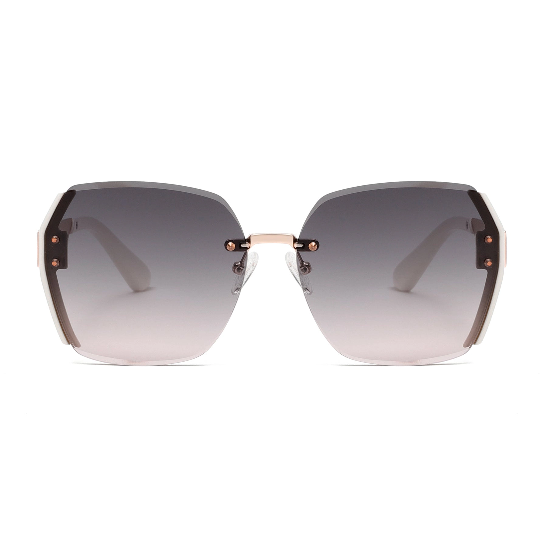 AGP PARIS Women's Bold Square Acetate Gradient Lens UV400 Sunglasses