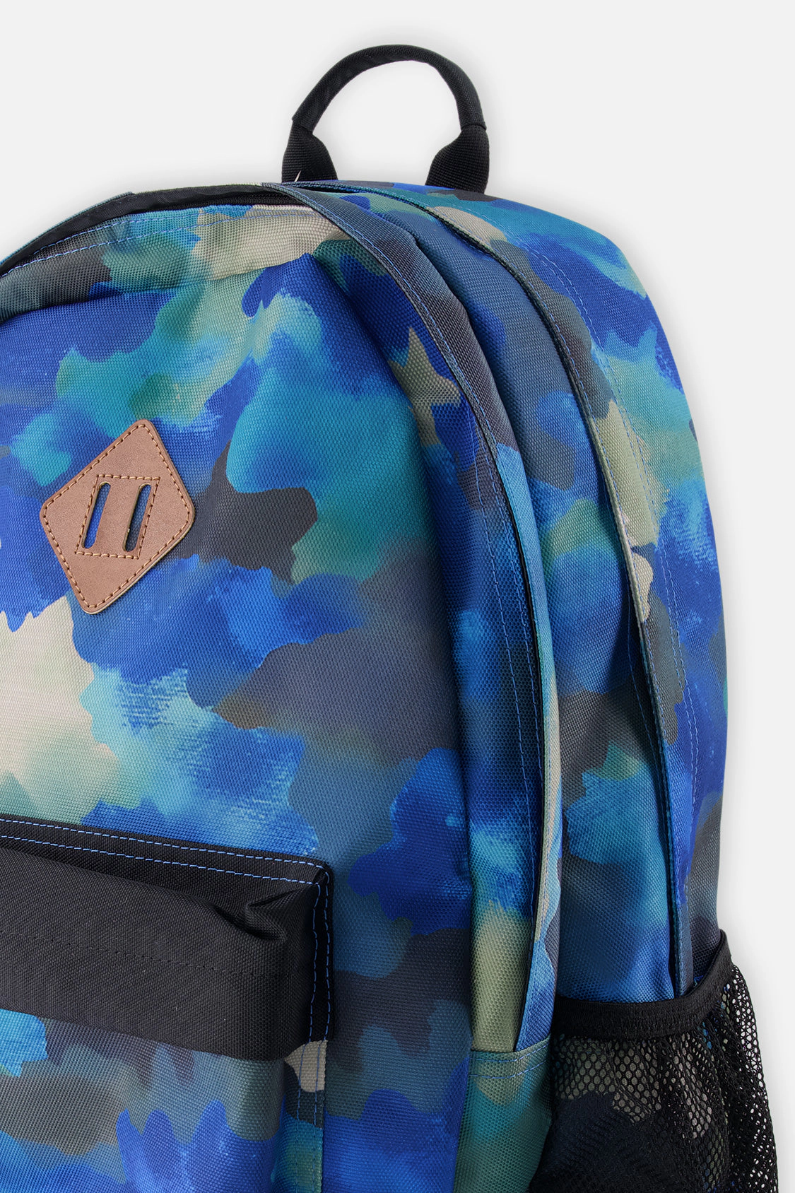 Deux par Deux Boys Camouflage Print Two-Compartment Backpack with Padded Laptop Sleeve