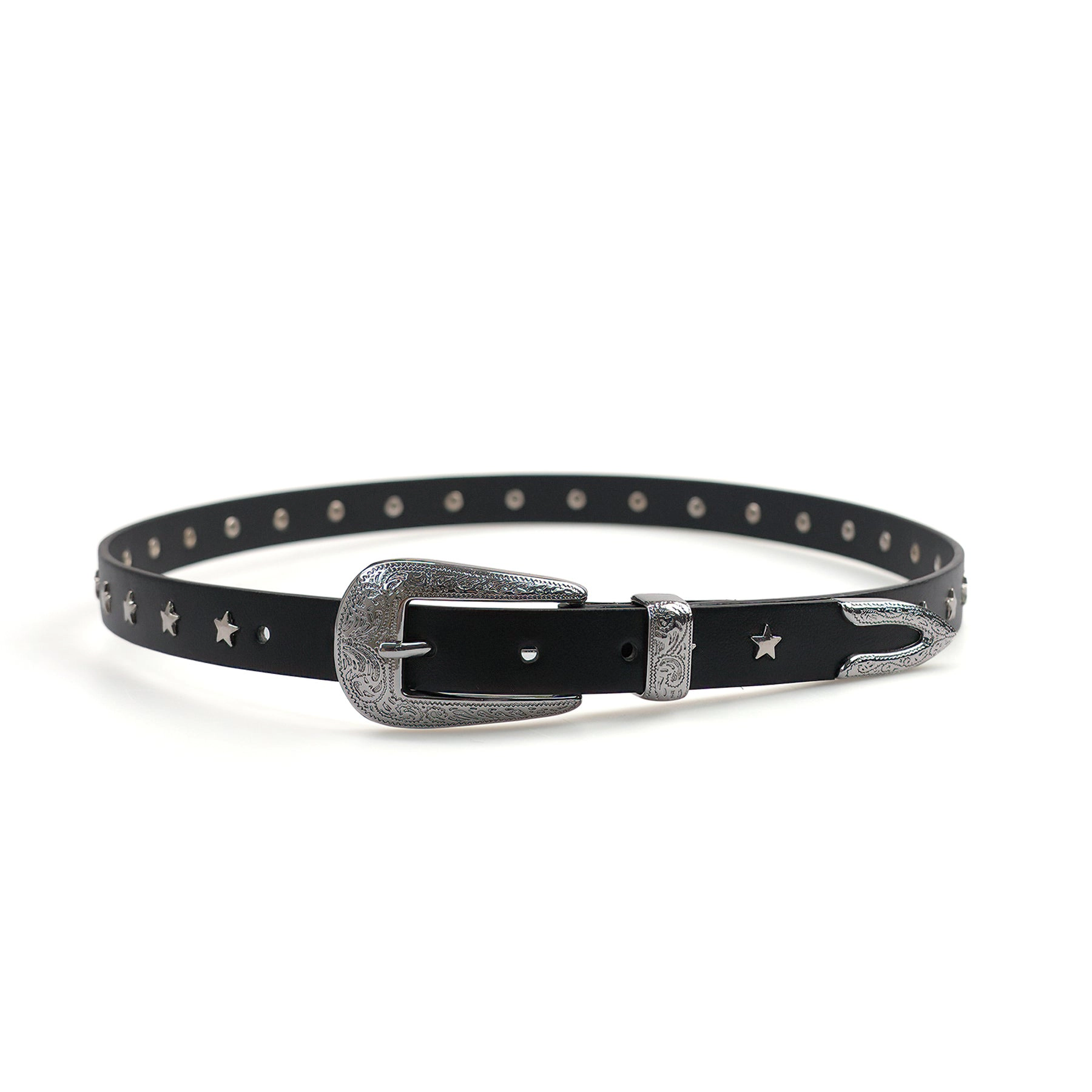 AGP PARIS Black Slim Women's Belt