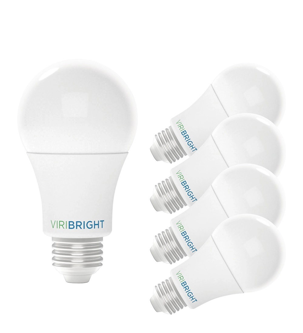 Viribright® A19 LED Bulb, E26, Screw Base, 60W, Dimmable, 810 Lumens, CEC, 90+ CRI, Cool White 4000K (4 Pack)
