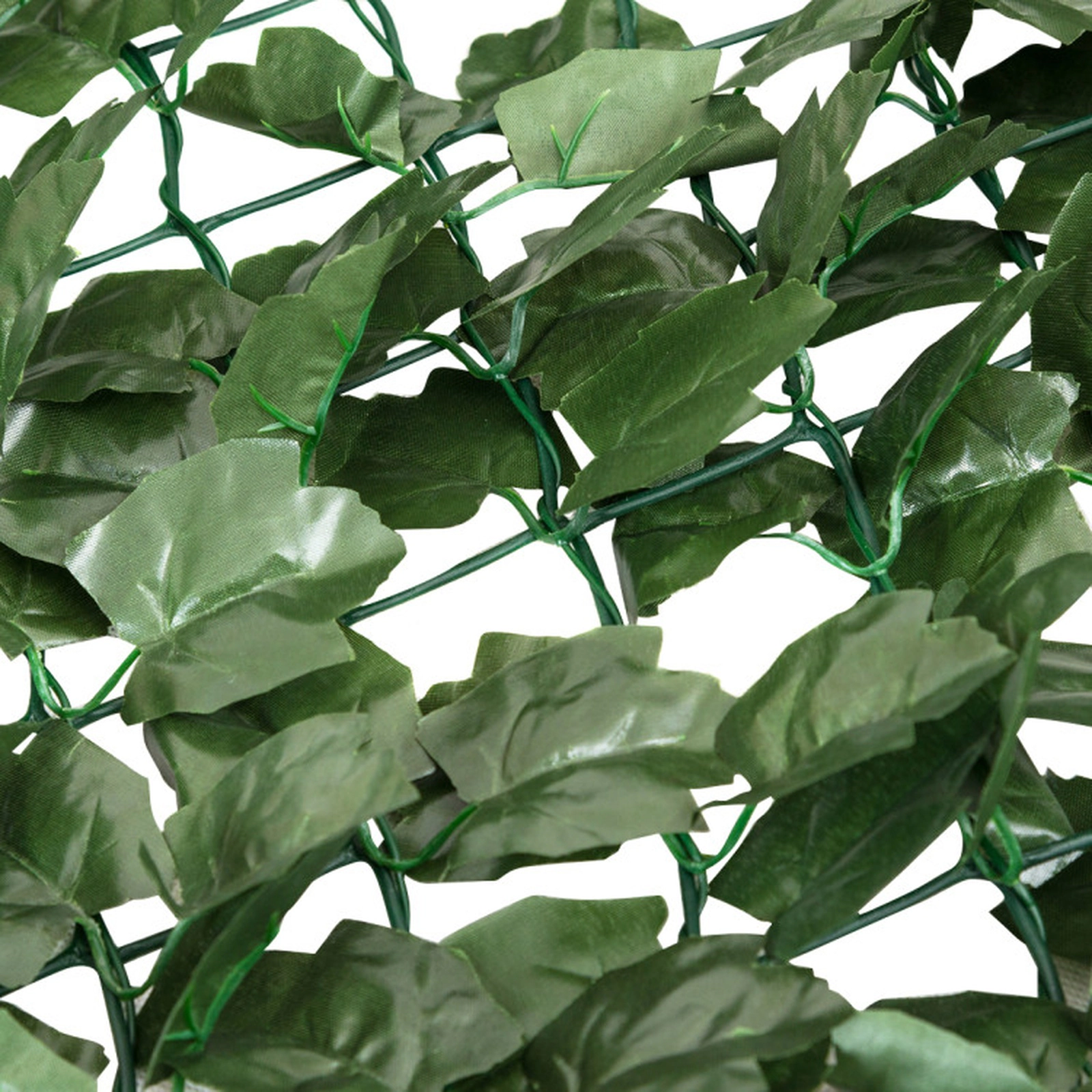 SUGIFT 40-in x 95-in Fade-Resistant Ivy Mesh Backing Faux Privacy Fence Screen 2.4-in x 2.2-in Leaves 4.5-lb Green