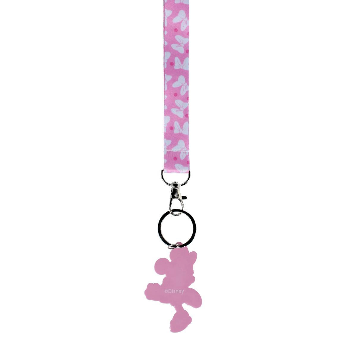 CTM Disney's Minnie Mouse Lanyard 2 in 1 Keychain and Bag Charm