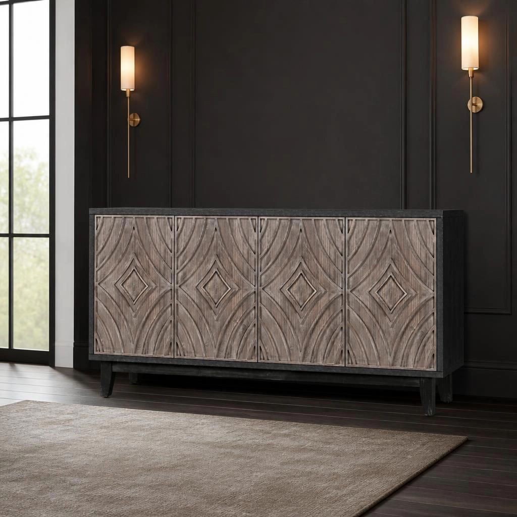GOODSILO 60" Freestanding Floor Storage Cabinet