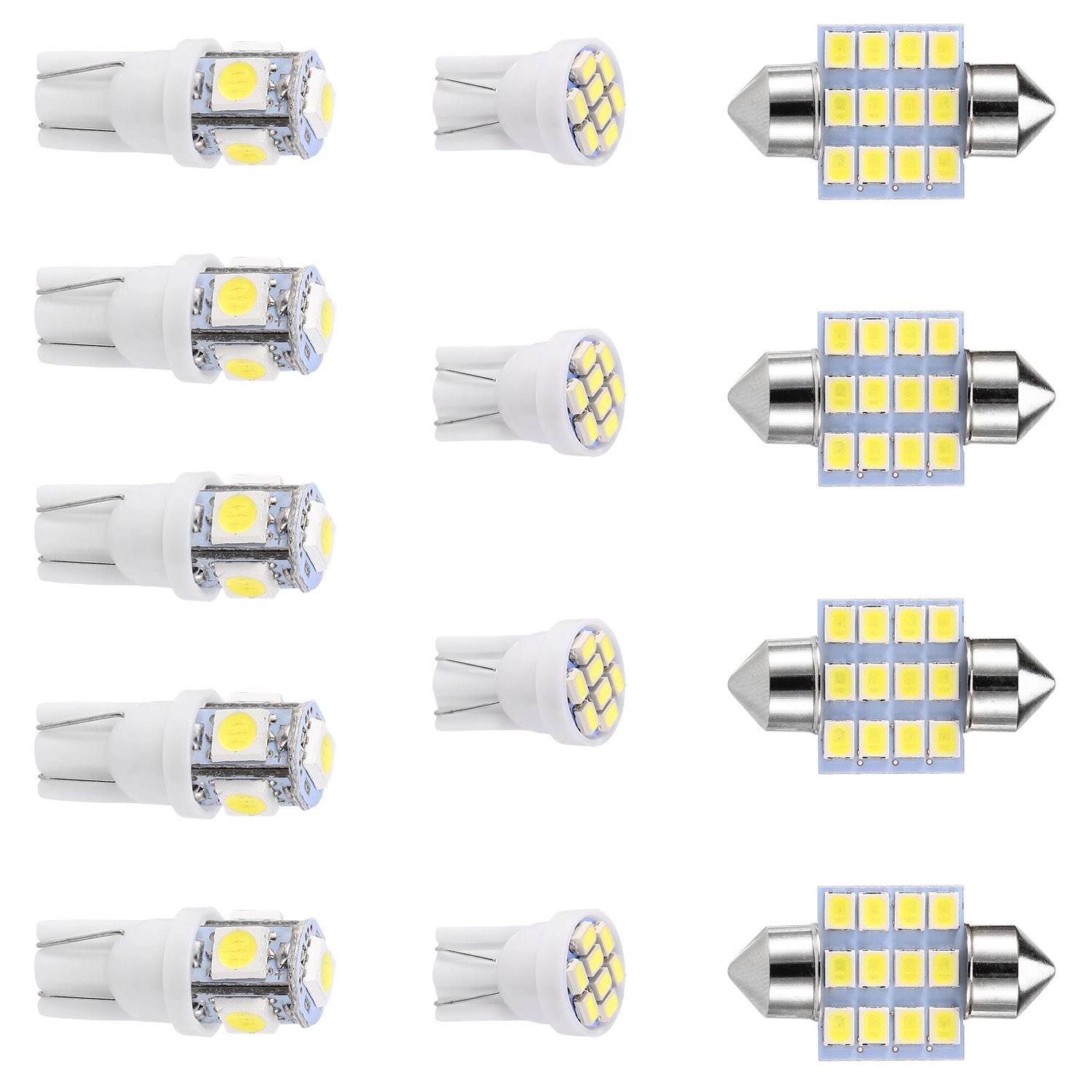 GBruno 13-Piece LED Car Interior Light Bulb Kit