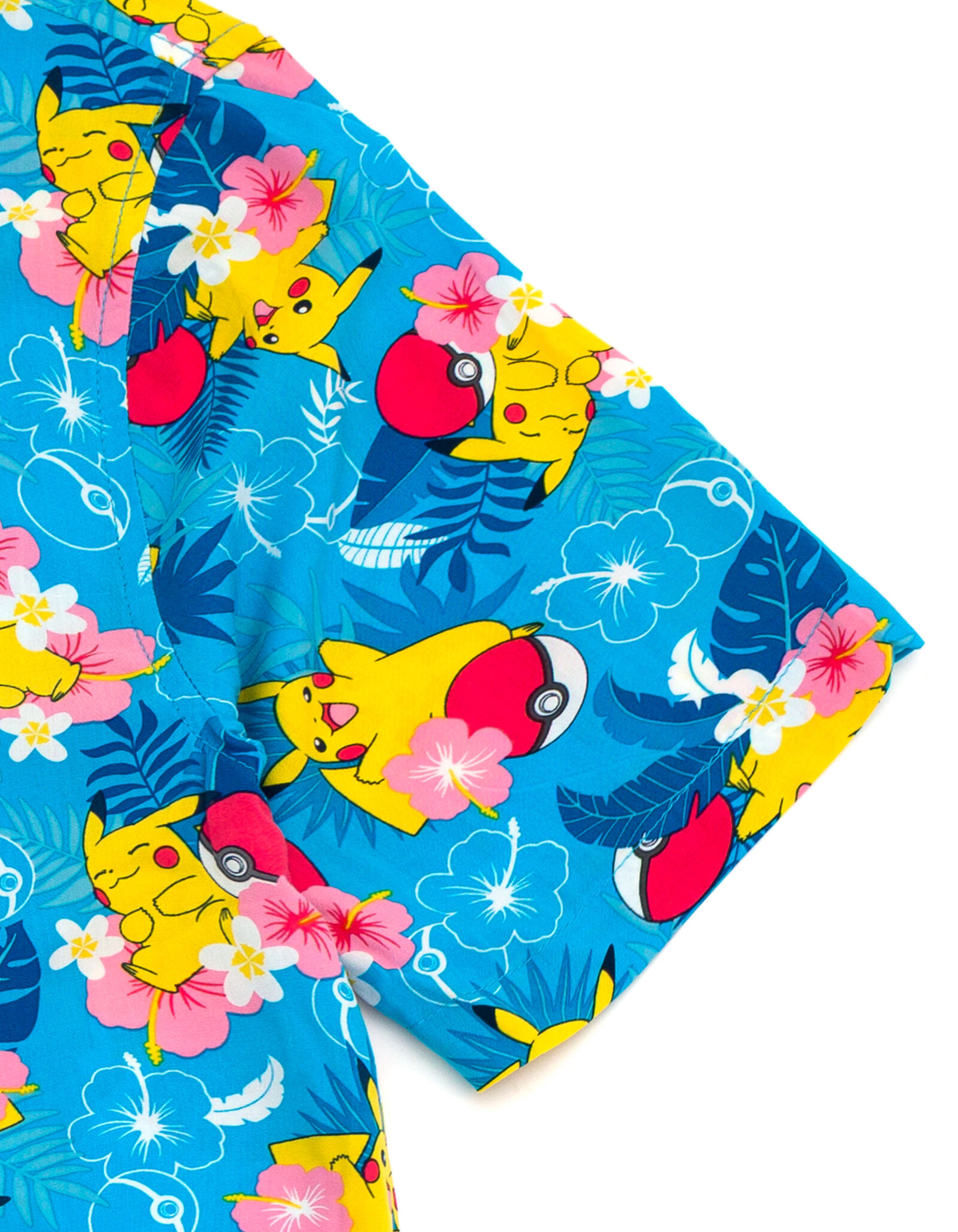 Pokemon Pikachu Matching Family Hawaiian Short Sleeve Button Down Shirt
