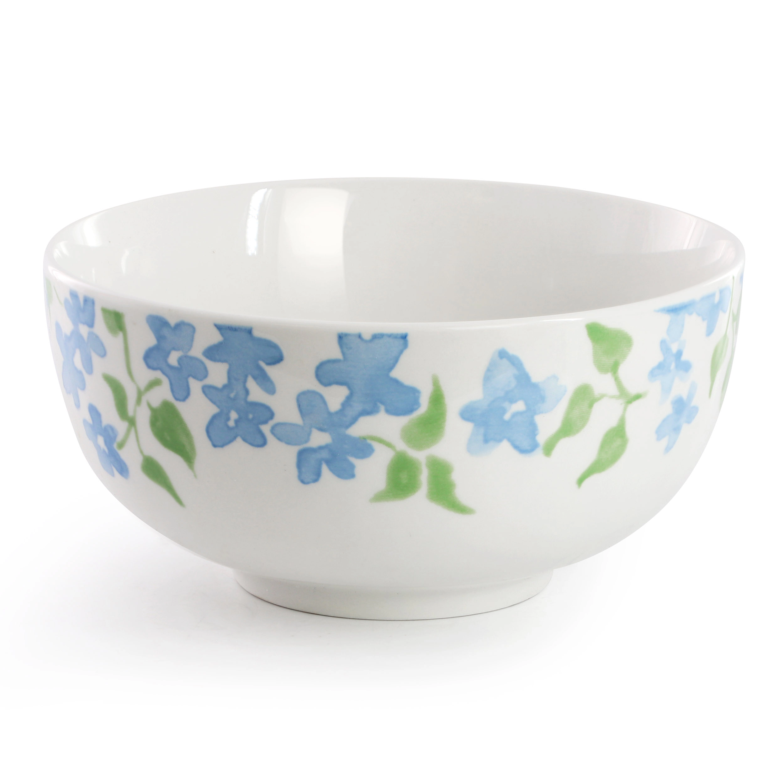 Gibson Home Surrey Hill 2 Piece Fine Ceramic Cereal Bowl Set Orange Floral