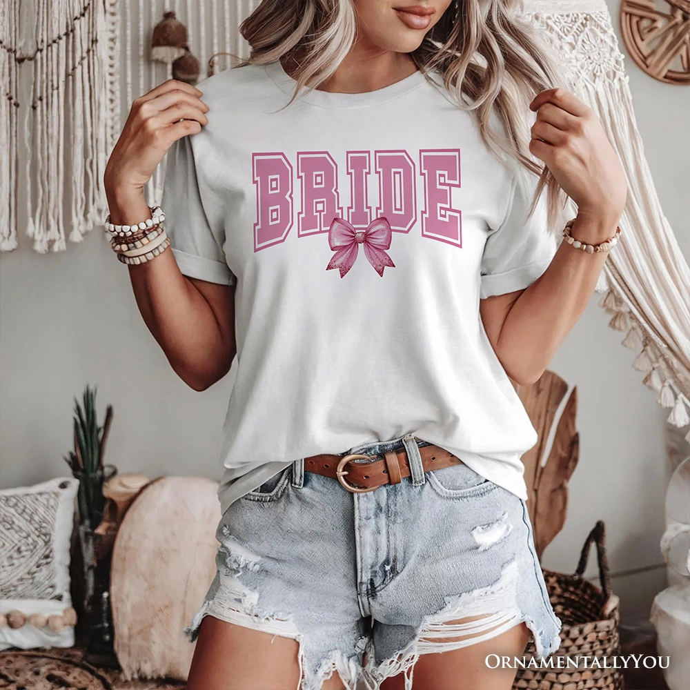 OrnamentallyYou Womens Coquette Bride T-Shirt