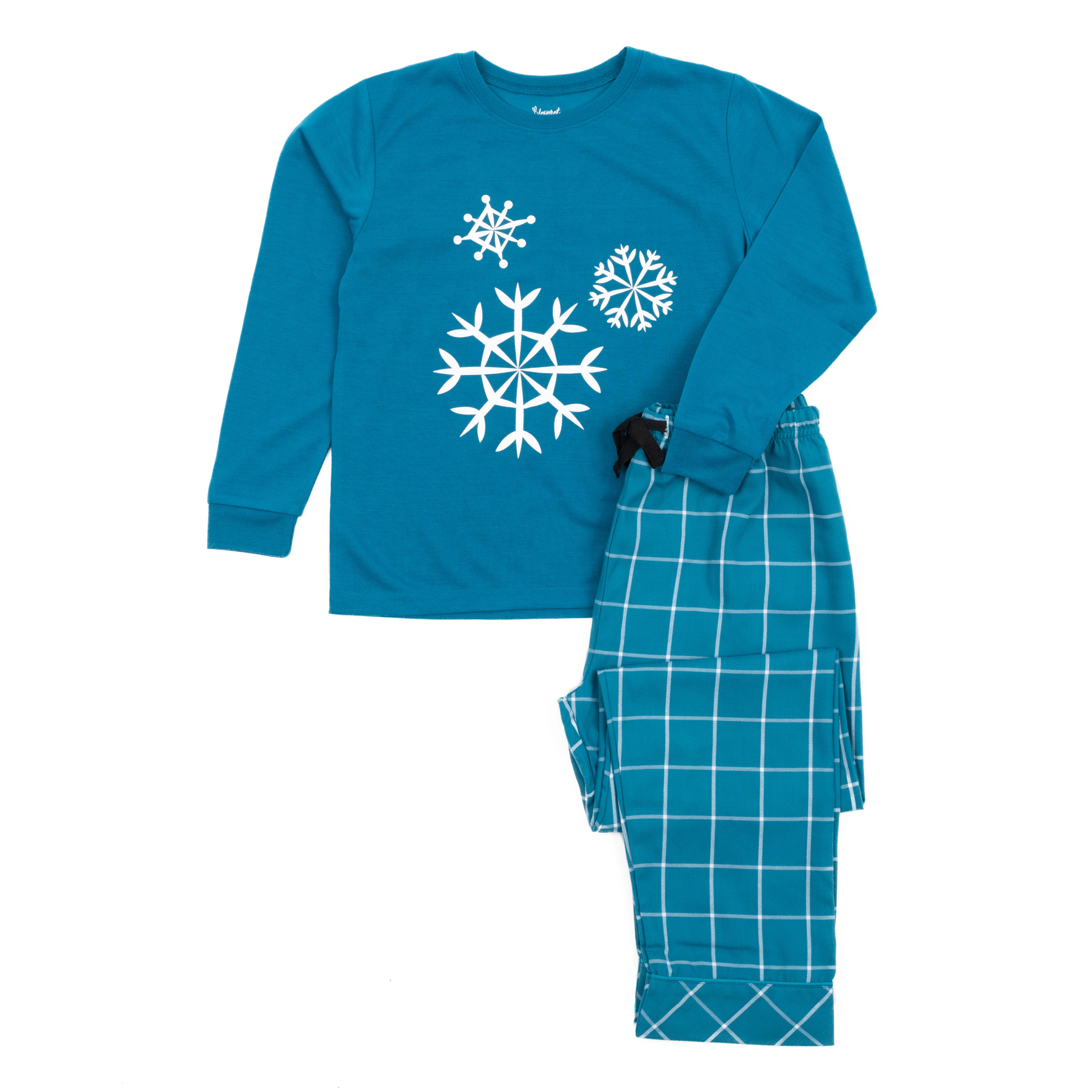 Leveret Toddler/Kids 2-pc. Cotton Top and Flannel Pants Holiday Pajama Set