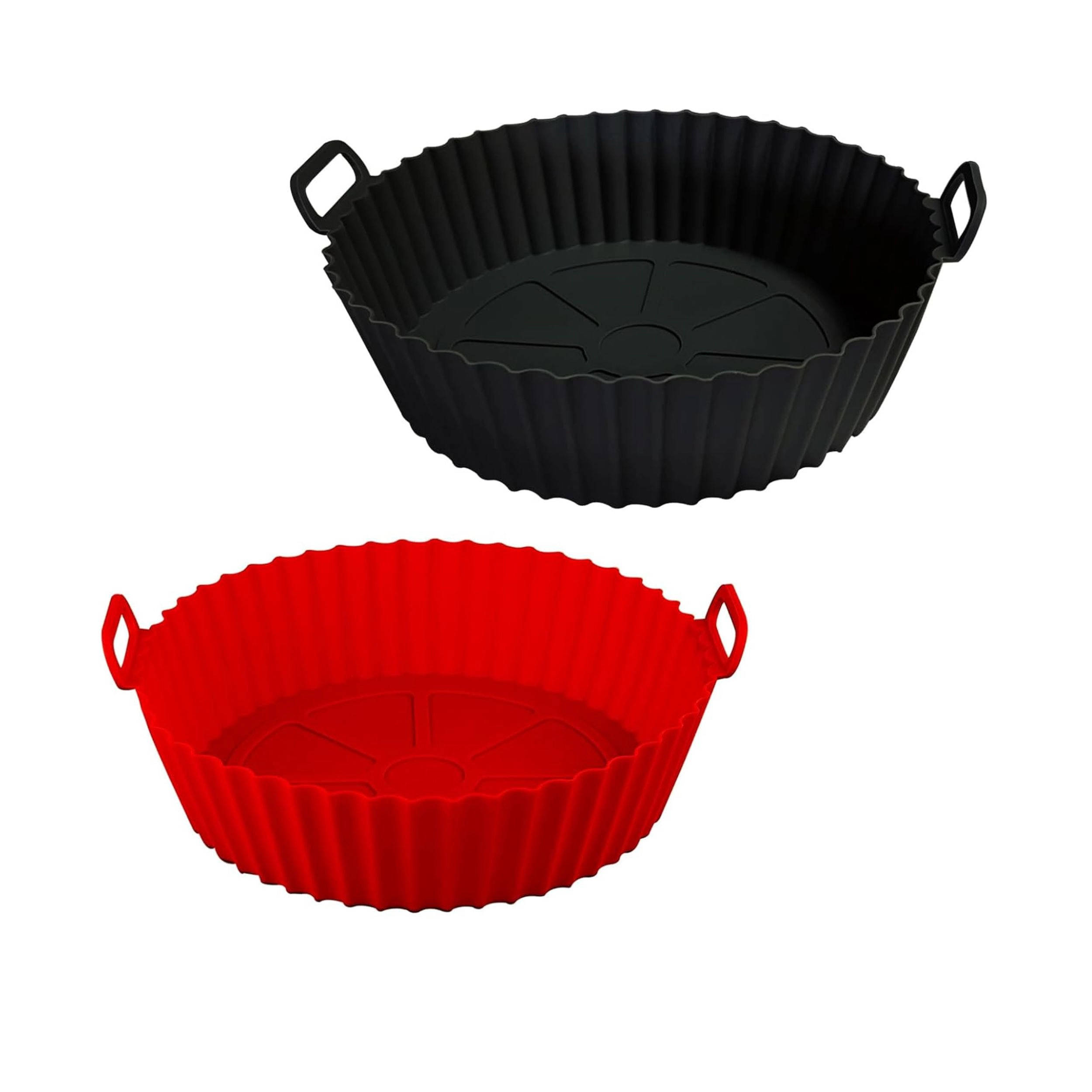 Stock Preferred Pack of 2 Silicone Air Fryer Liners Baking Pots for 3 to 5 Qt Air Fryers 8 Inch
