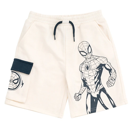 Marvel Spider-Man Boys' 2-Piece French Terry Hooded Tee and Shorts Set
