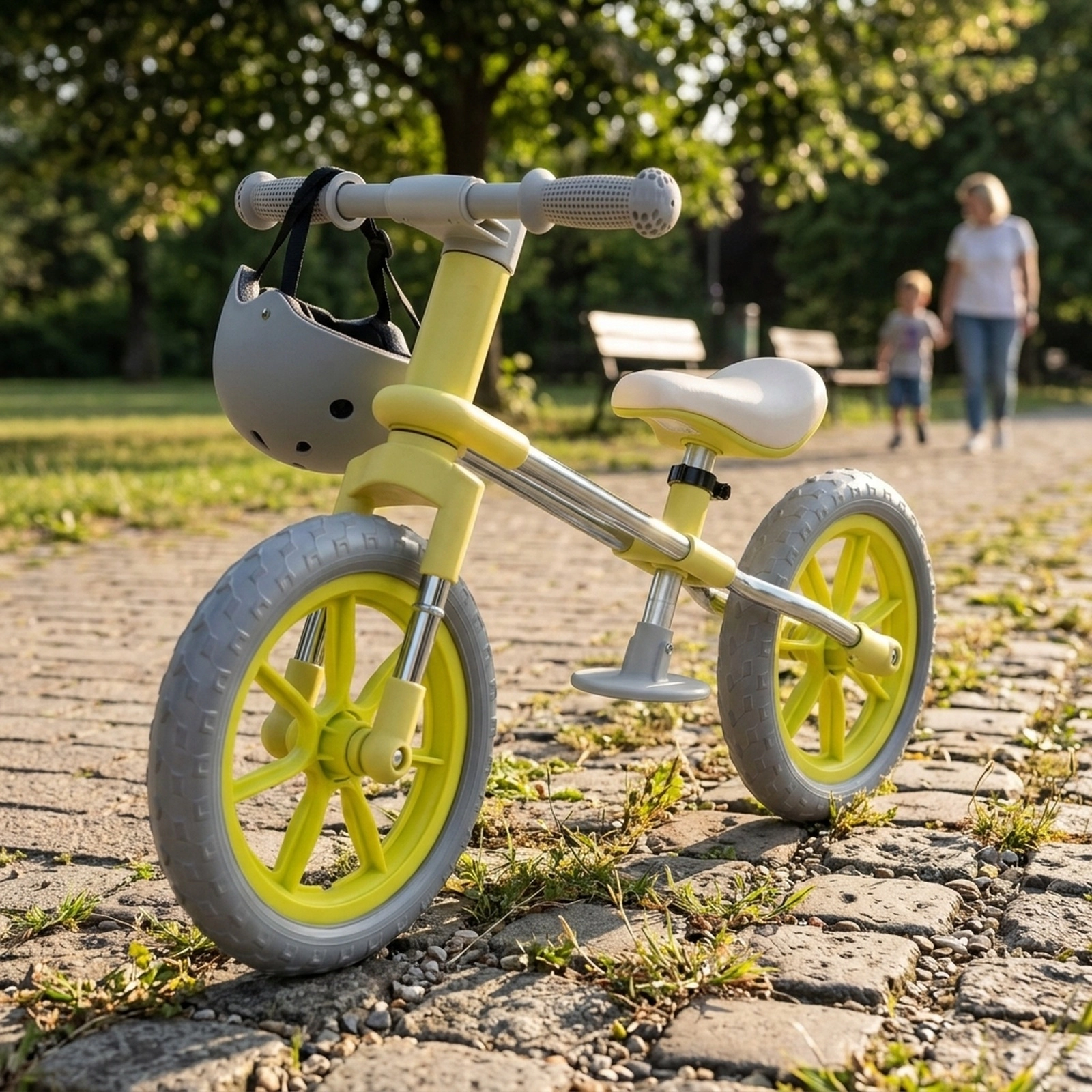 12-in Kids Balance Bike 360-Degree Rotatable Handlebar Adjustable Seat Footrest 6.5-lb Carbon Steel Ages 2-5 Green