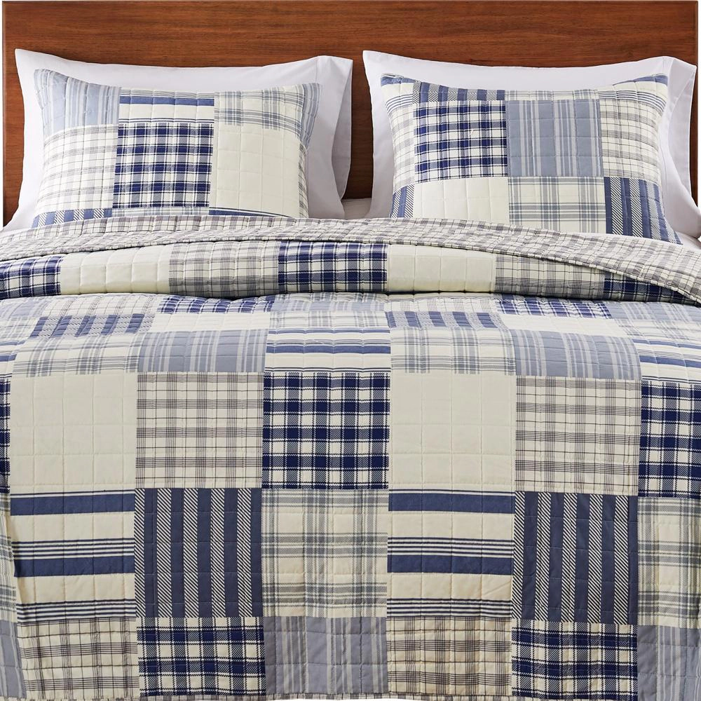 Greenland Home Fashions Napa Pillow Sham - Standard 20x26", Blue