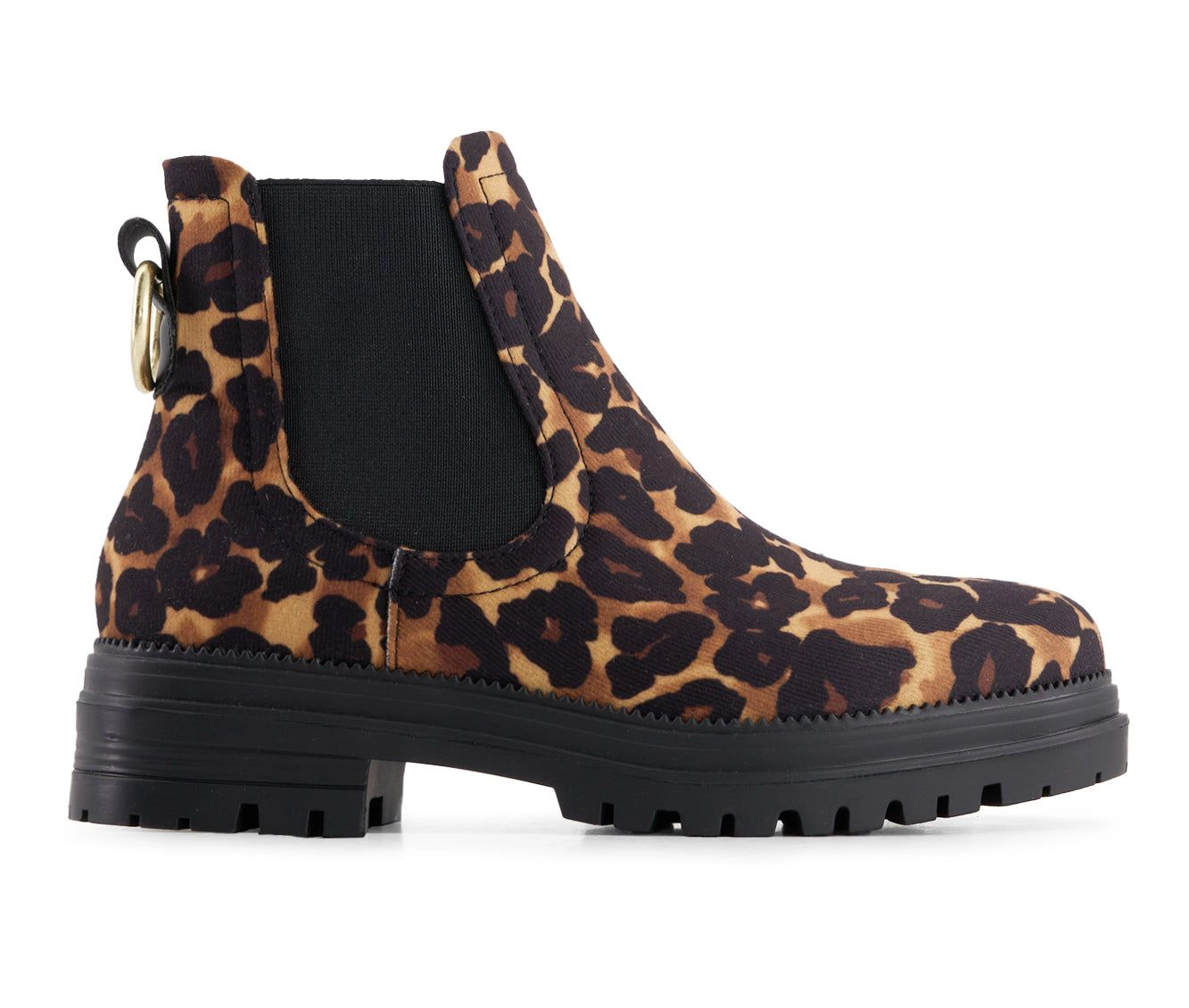 Andrea Womens Animal Print Chelsea Boots