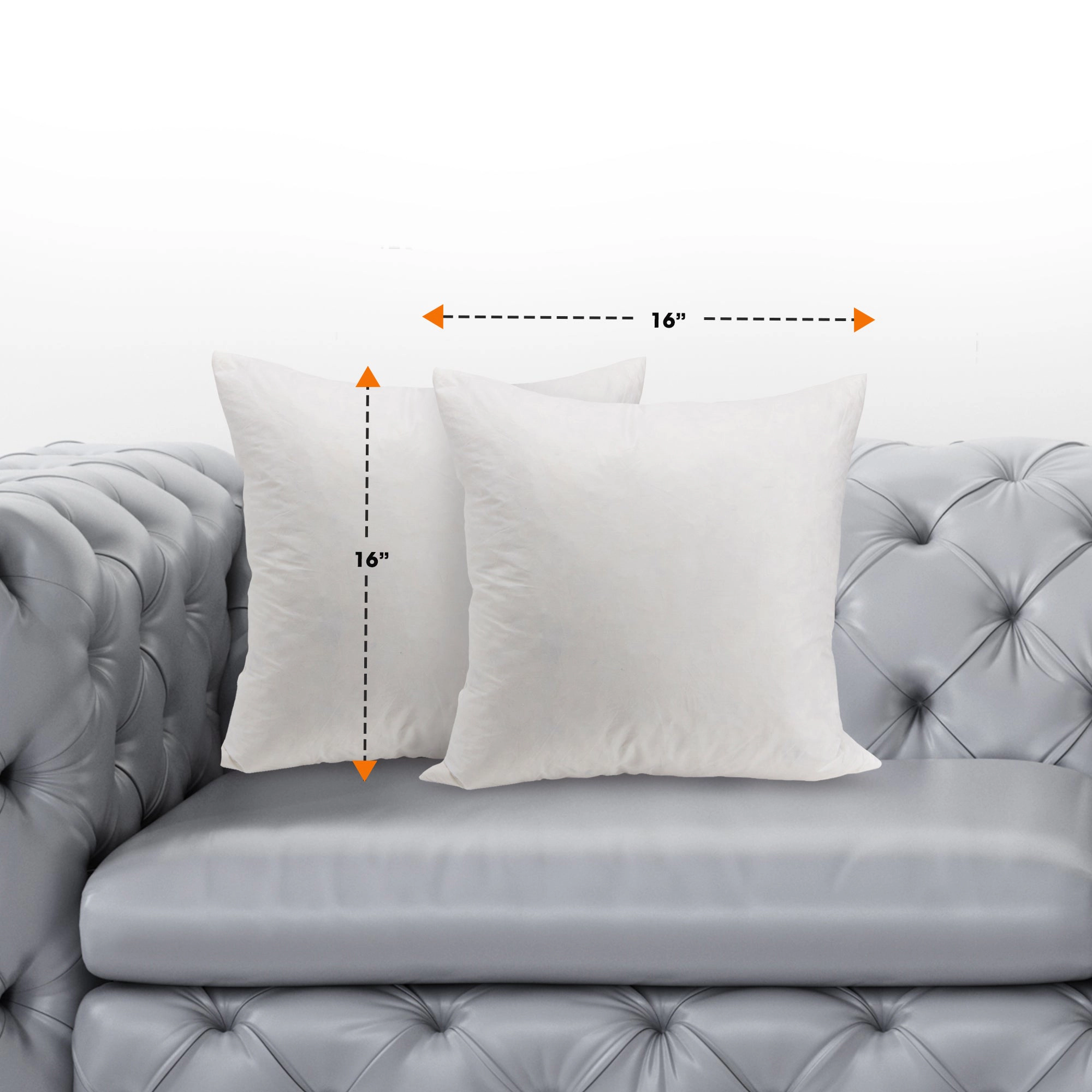 Cheer Collection Down and Feather Throw Pillow Insert 2 Pack