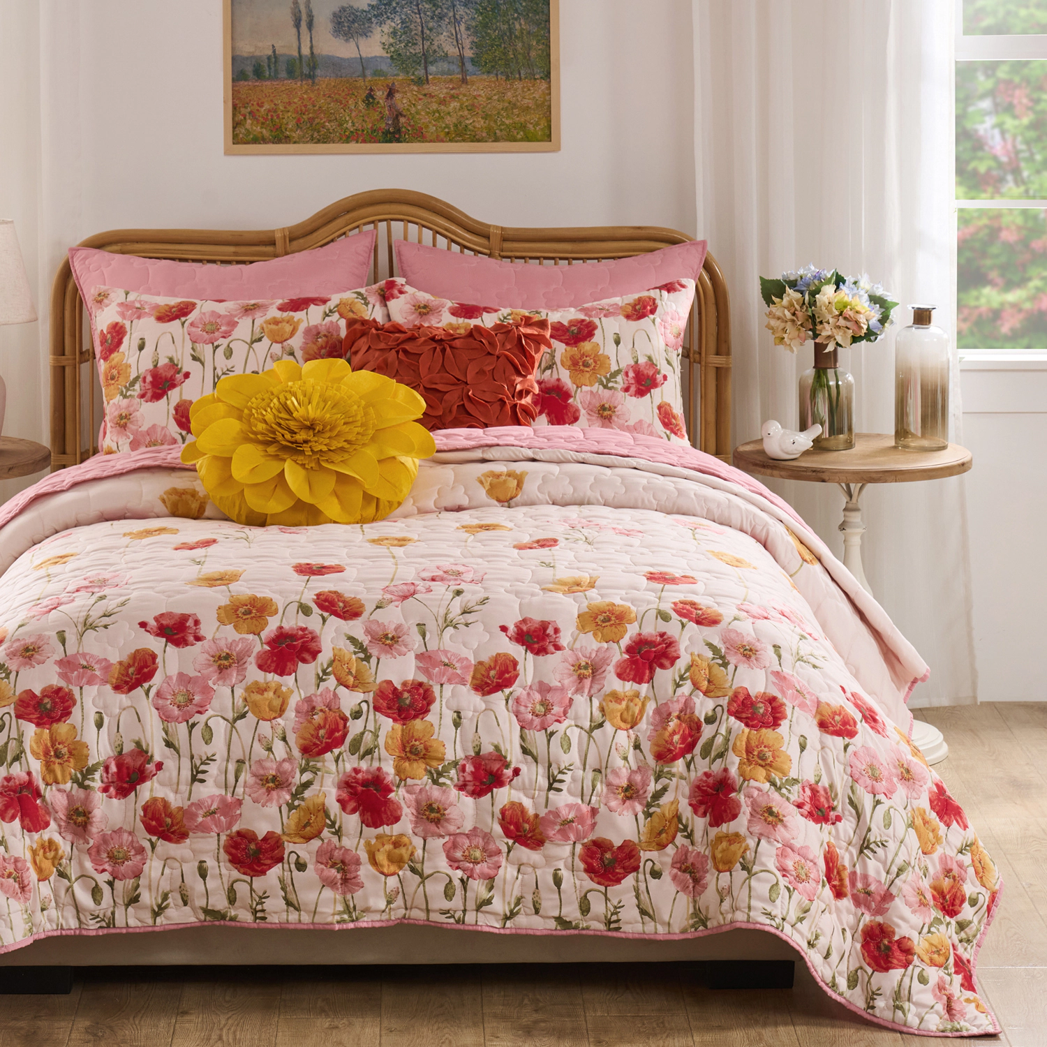 Greenland Home Fashions 100% Brushed Microfiber Breeze Quilt 3 Piece Set