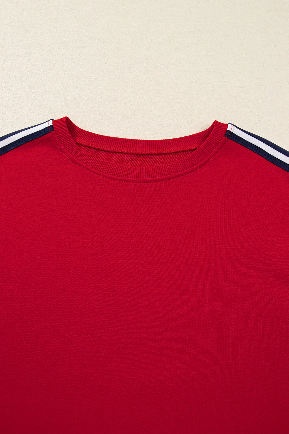 Threaded Pear Seramya Striped Detail Varsity Sweatshirt