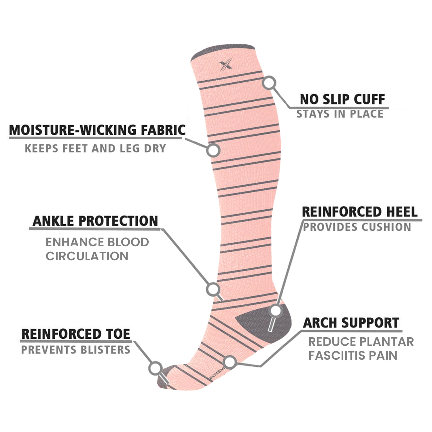 Extreme Fit Compression Socks Knee High - Made For