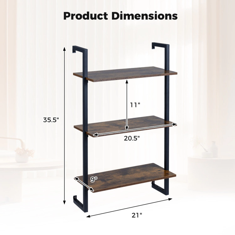 Hivvago Modern Floating Storage Shelf