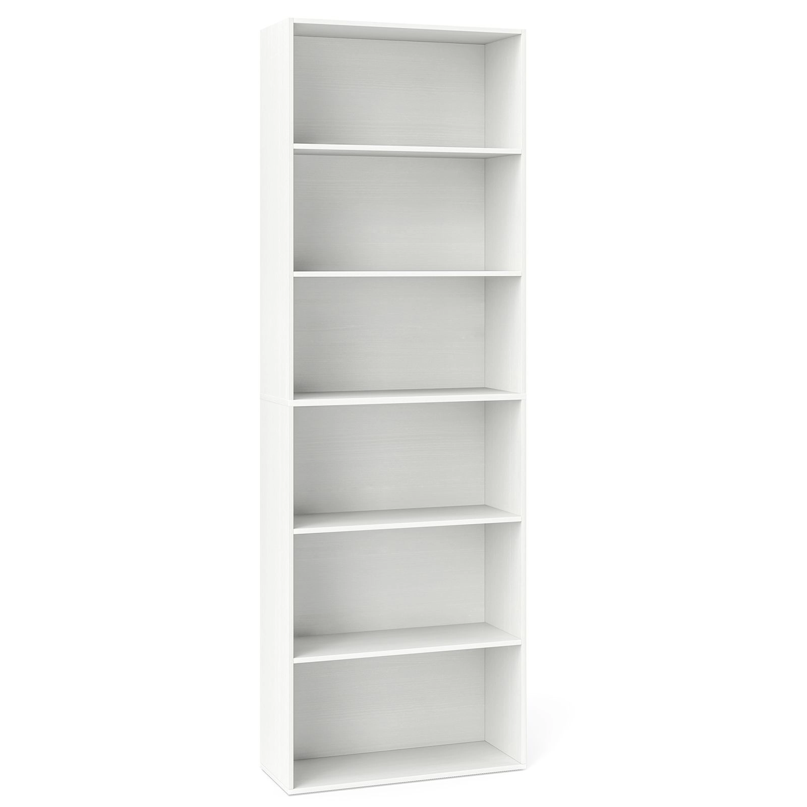 SlickBlue 70 Inch Freestanding Bookcase Display Shelf with 6 Storage Tiers