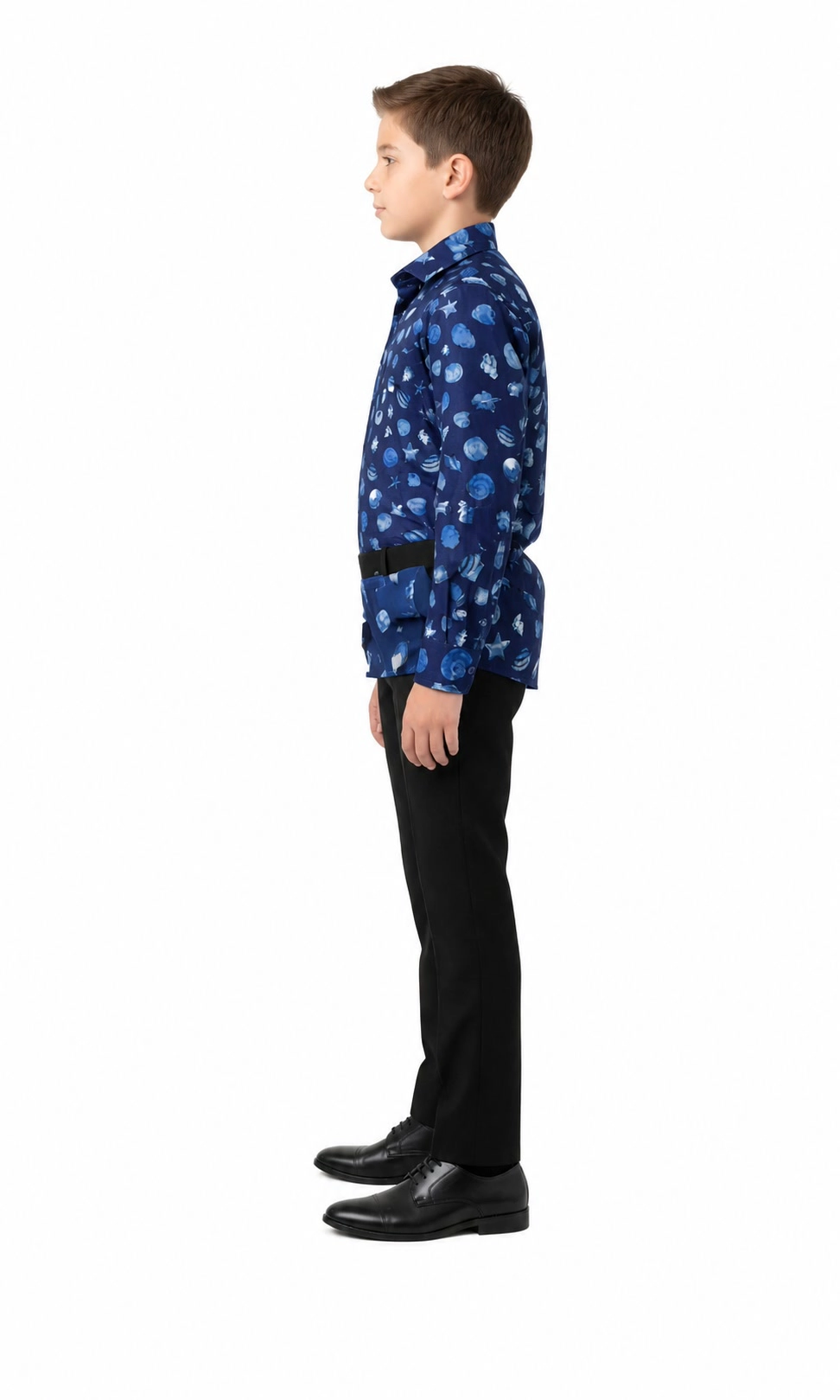 Elie Balleh Boys Slim Fit Boys' Sea Shell Print Shirt