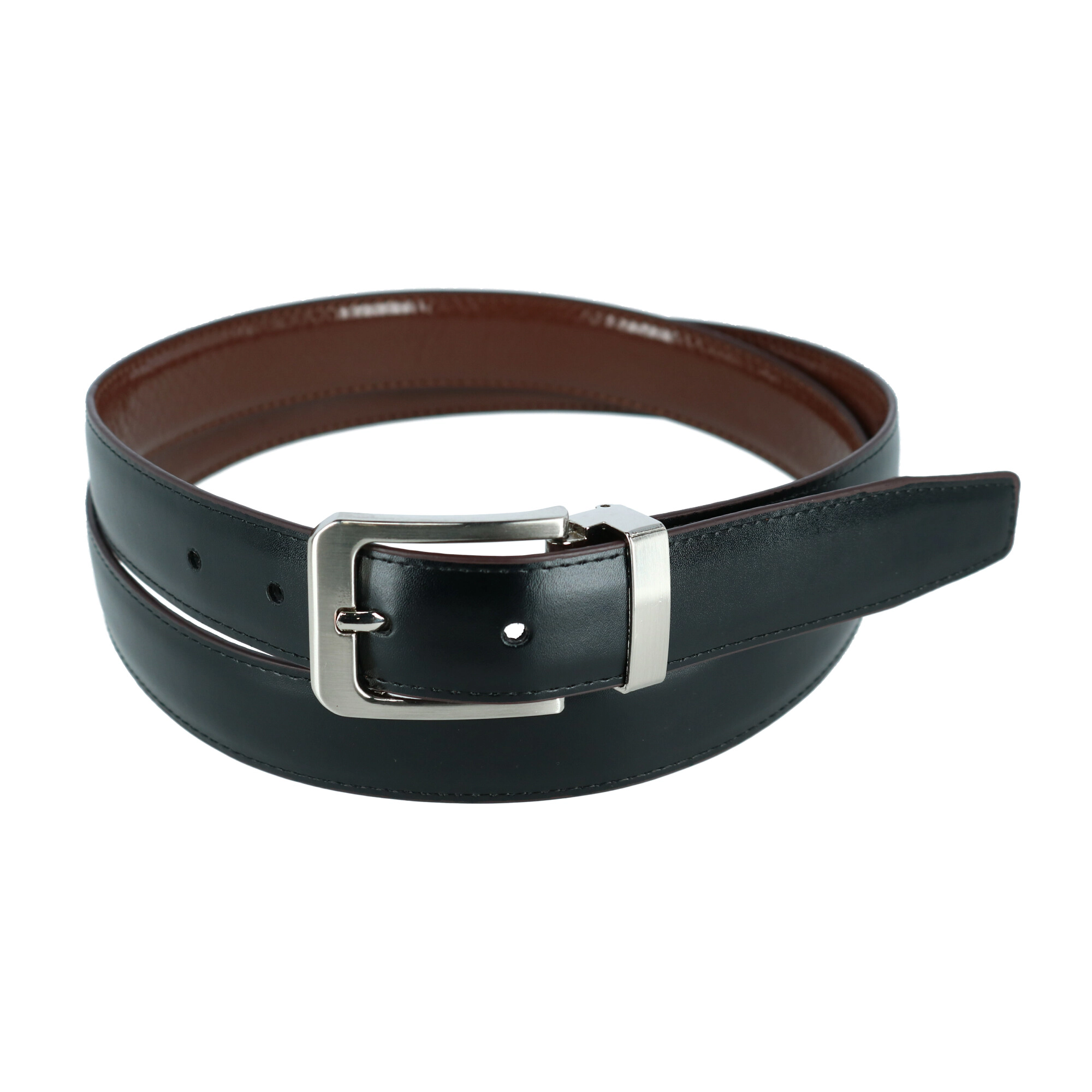 CTM Lizard Print 1 1/8 Inch Reversible Dress Belt