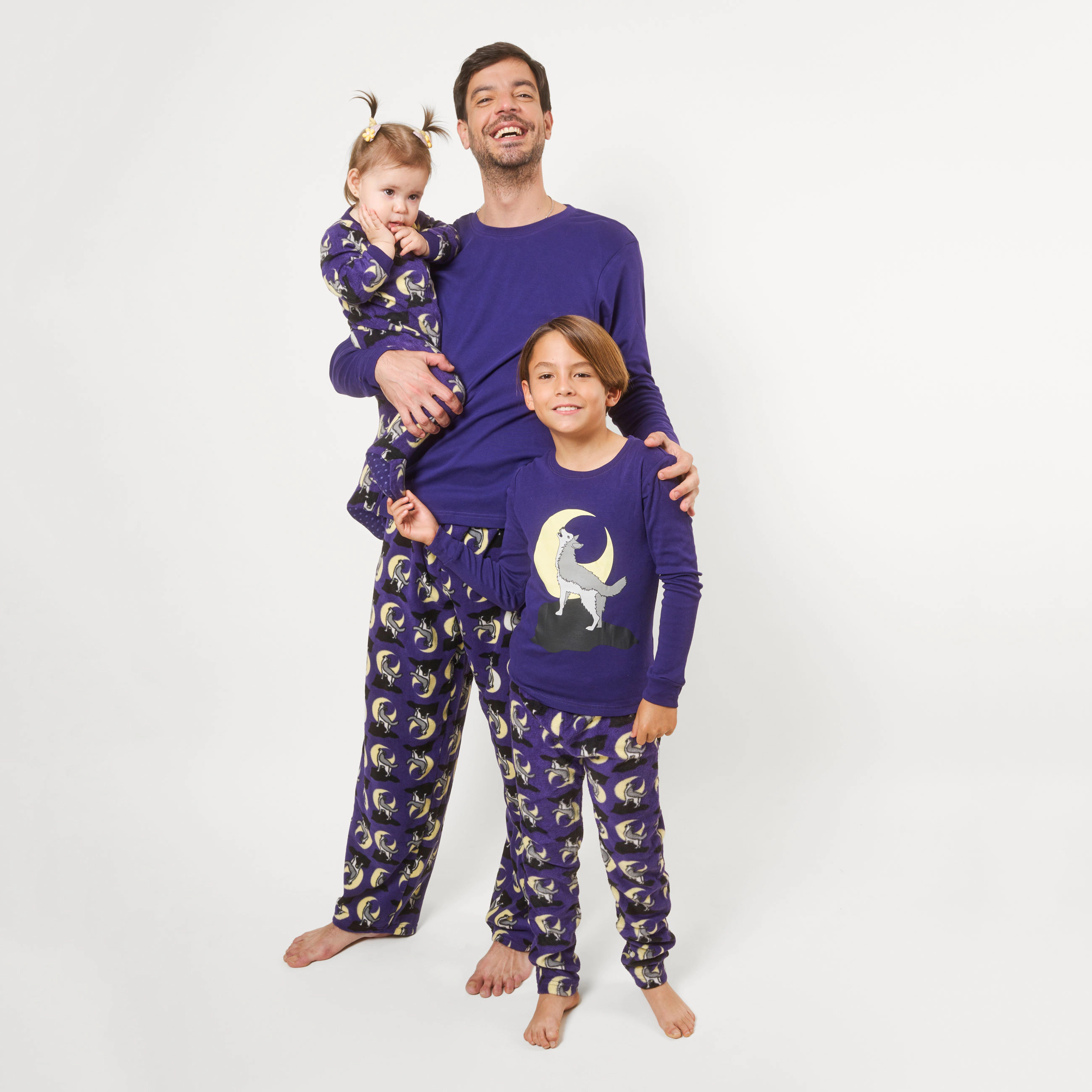 Leveret Baby/Toddler Wolf & Moon Fleece Footed Halloween Pajamas