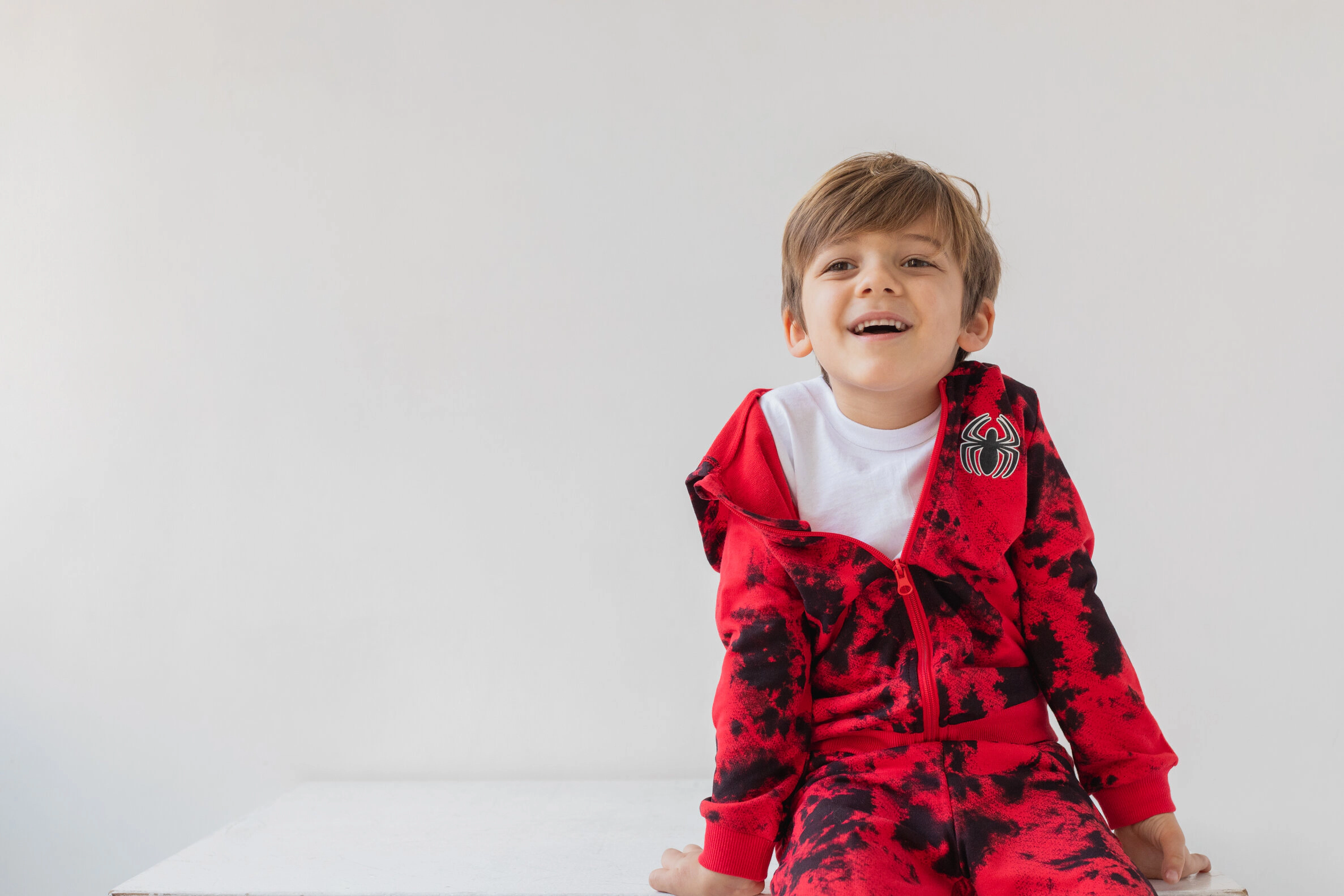 Marvel Spider-Man Boys' 3-Piece Zip-Up Hoodie and Pants Set