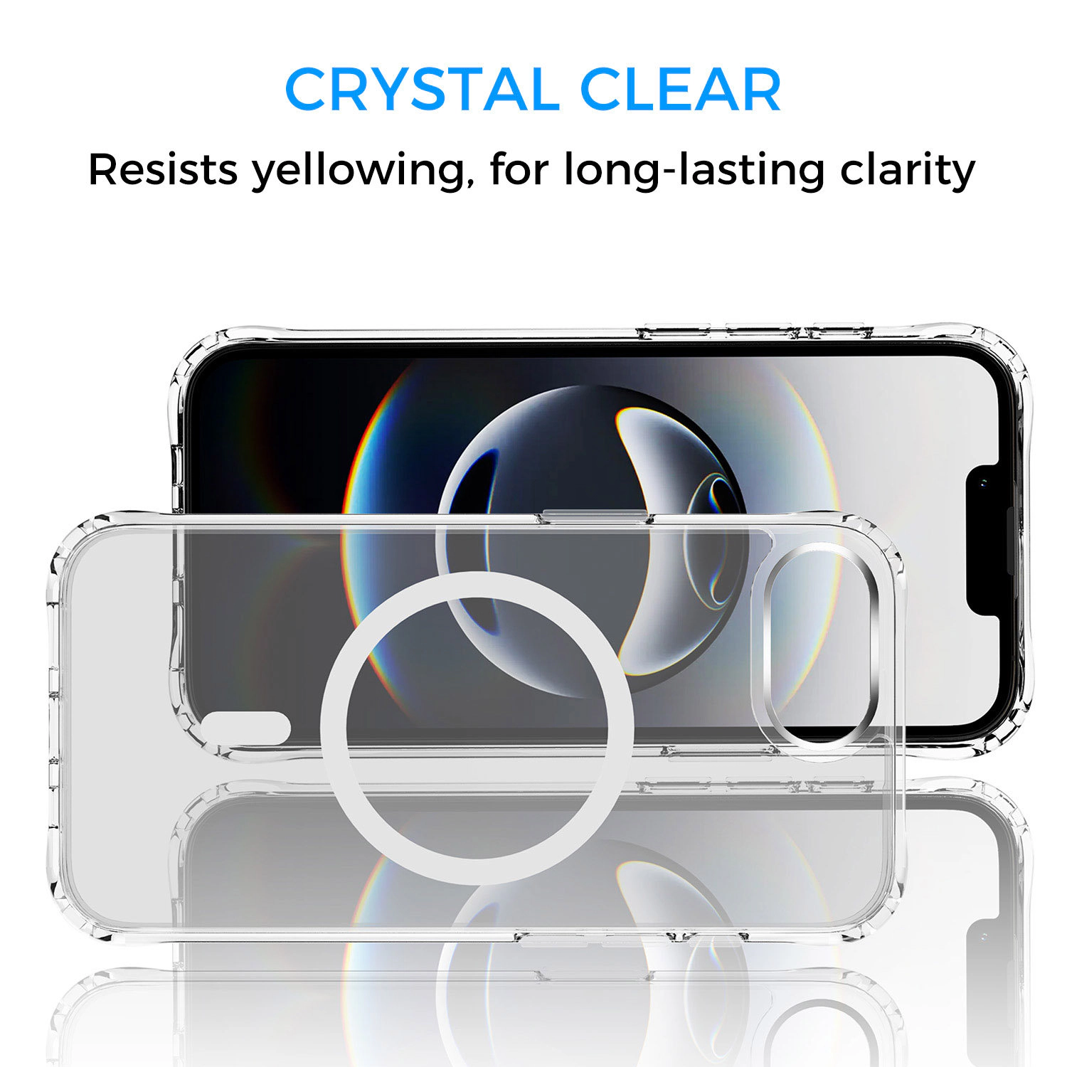 Alpha Digital Made for iPhone 16e, MagSafe, Shockproof - Clear Phone Case