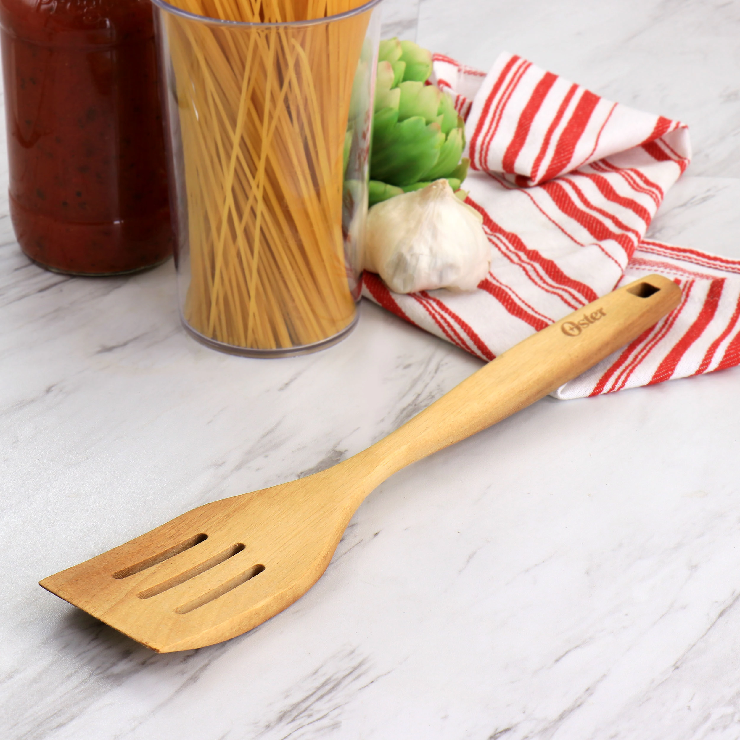 Oster Acacia Wood Slotted Turner Cooking Utensil