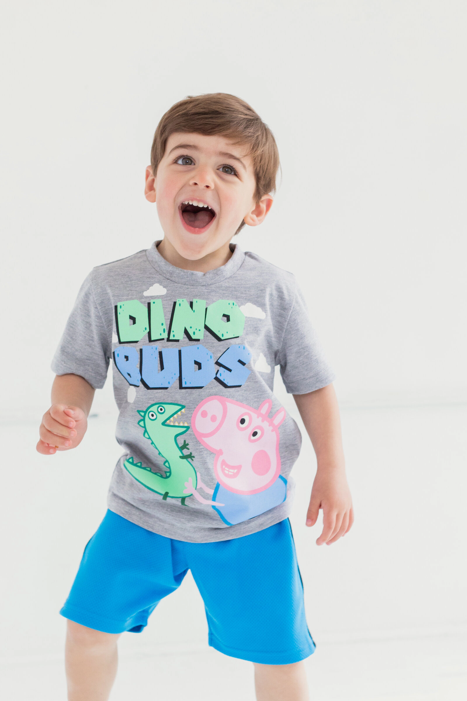 Peppa Pig George Pig Boys' Athletic 2-Piece T-Shirt and Shorts Set