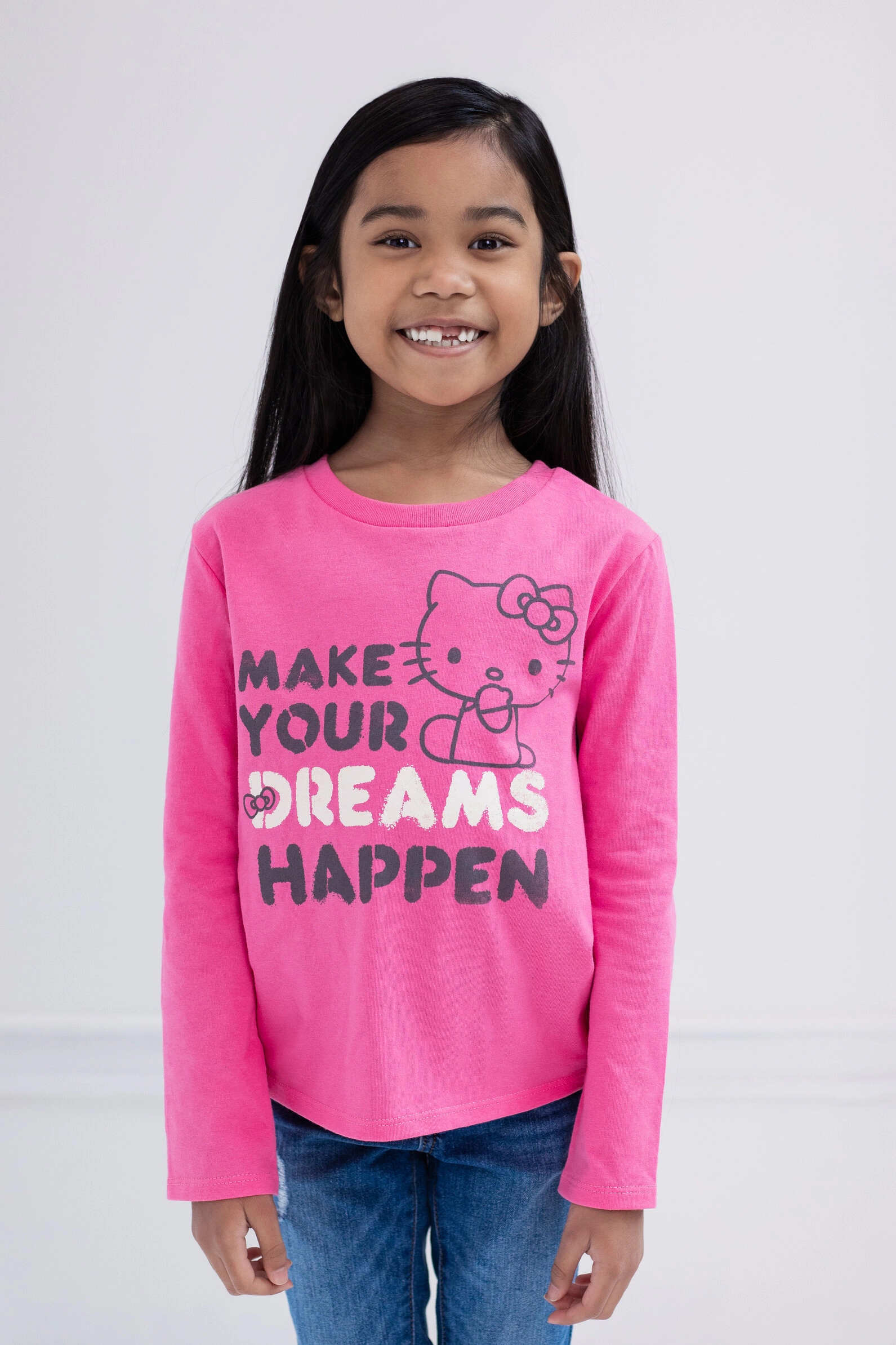 Hello Kitty Girls' Long Sleeve T-Shirt