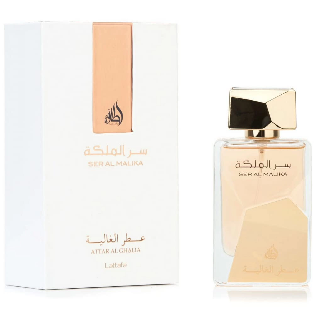 Lattafa Ser Al Malika Attar Al Ghalia Eau de Parfum Spray for Women, 3.4 Fl Oz (100 mL)