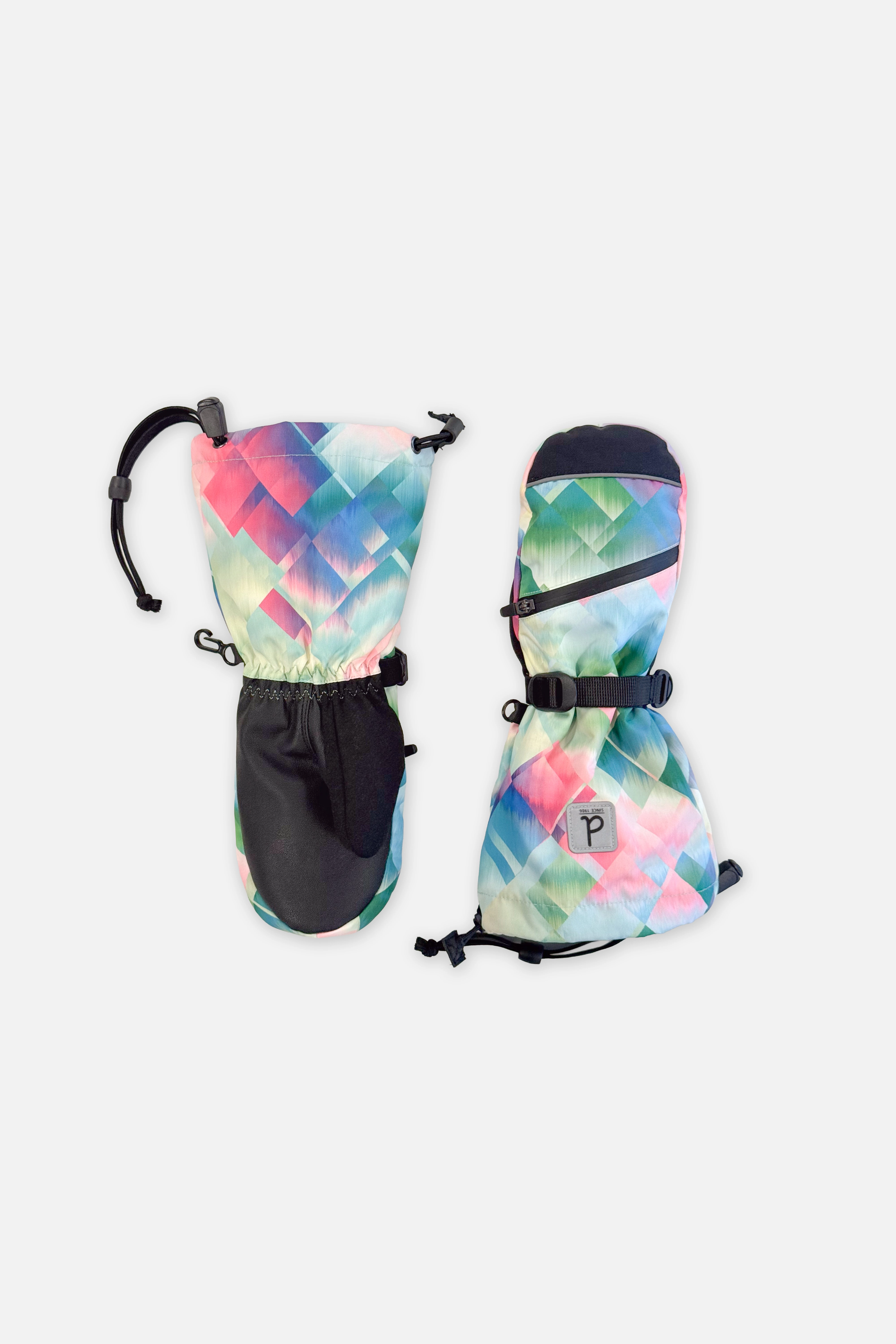 Deux par Girls Teknik Diamond Pattern Cordura-Reinforced Winter Mittens