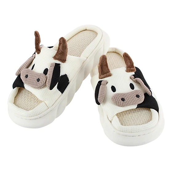 CTM Women's Cow Slide Slippers, Color: Multicolor - JCPenney