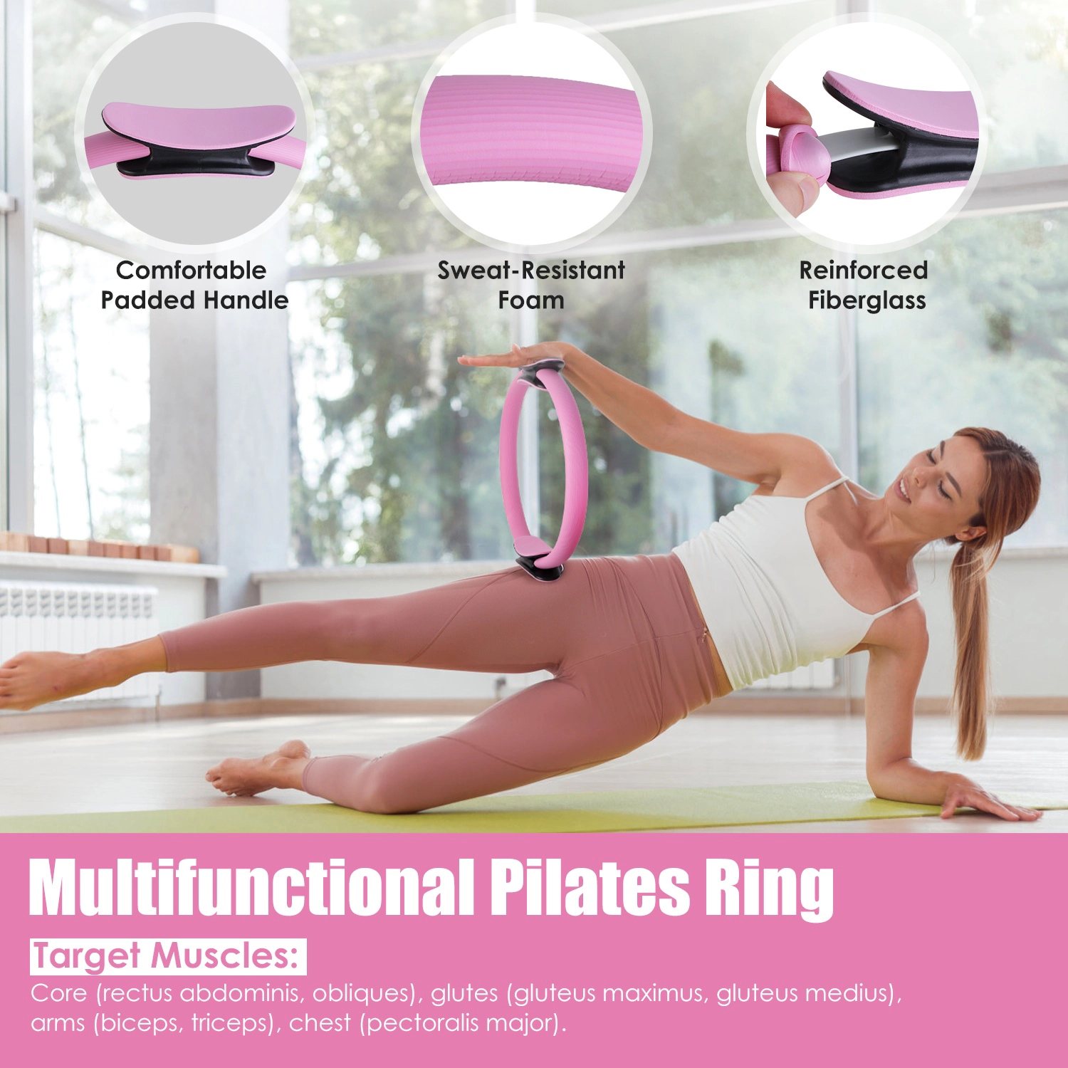GBruno 14-Piece Pilates Ring Essentials Kit