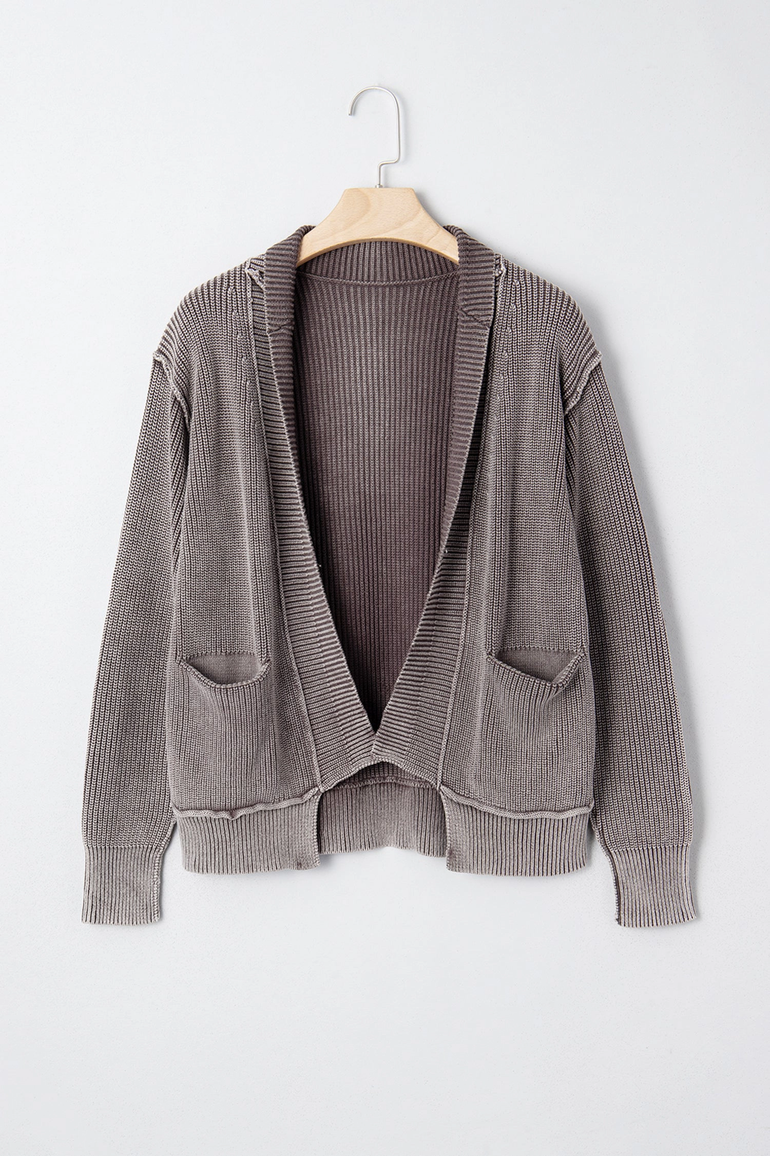 Threaded Pear Women's Sunny Patchwork Knit Open Sweater