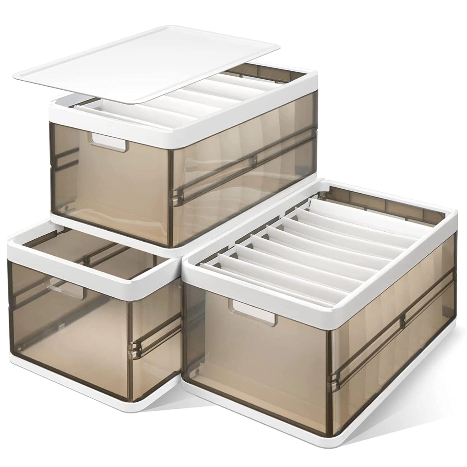 GBruno 3-Piece Foldable Storage Bins With Lids
