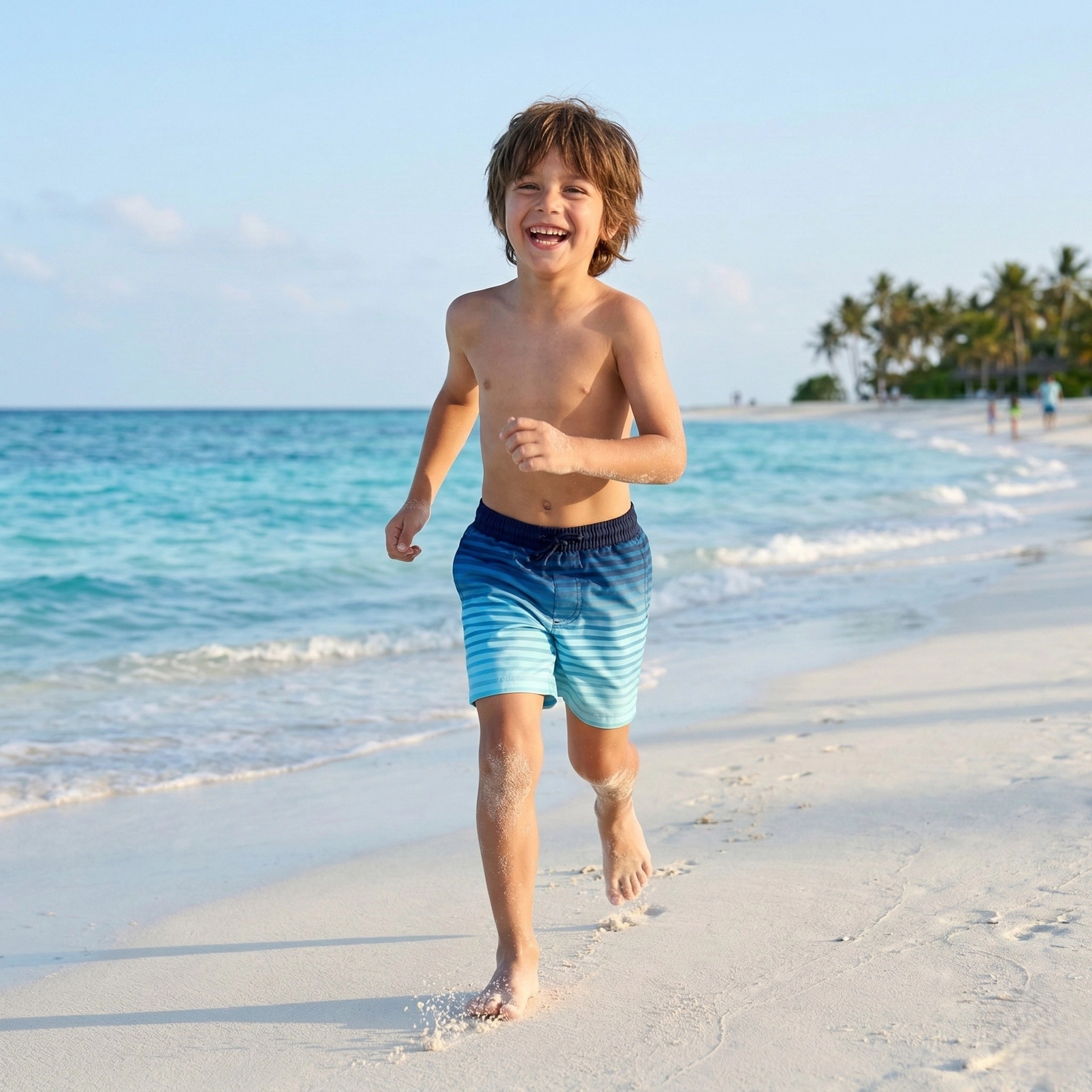 Rokka&Rolla Little & Big Kid Boys Compression Liner Swim Trunks