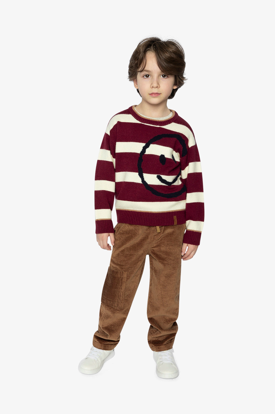 Deux par Boys Striped Knit Sweater