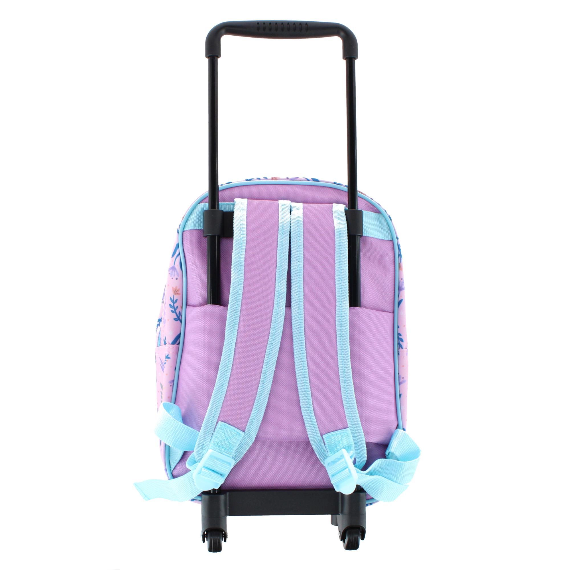 Textiel Trade Girls Anna & Elsa Frozen Rolling Backpack