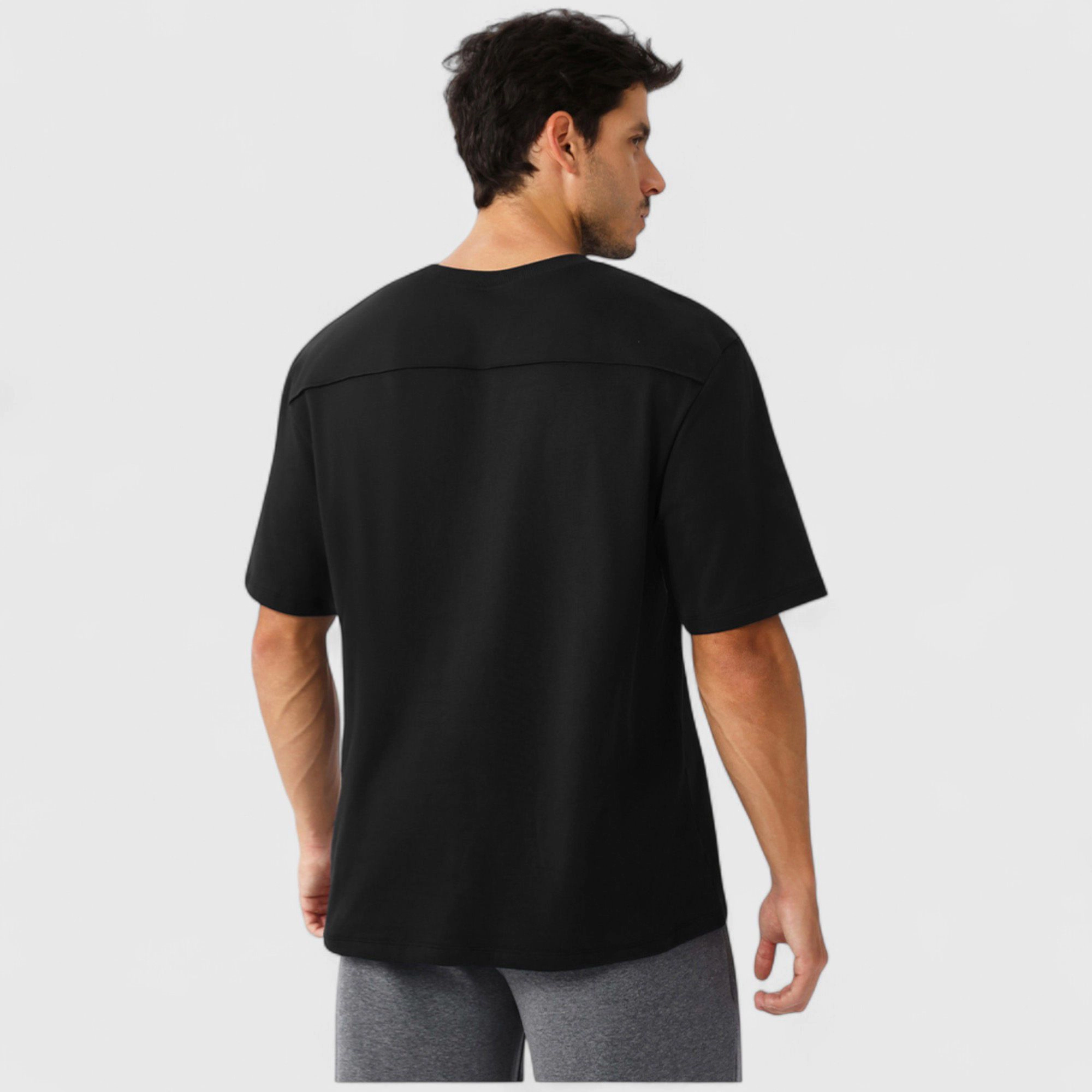 Anna-Kaci Men's Oversized Fit Short Sleeve T-Shirt with Drop Shoulders and Relaxed Silhouette for Everyday Style