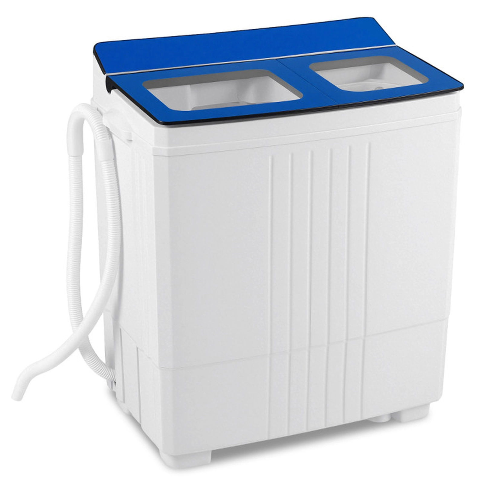 SUGIFT Twin Tub Portable Washing Machine Mini Laundry Machine 11-lb Wash 7-lb Spin Capacity Blue