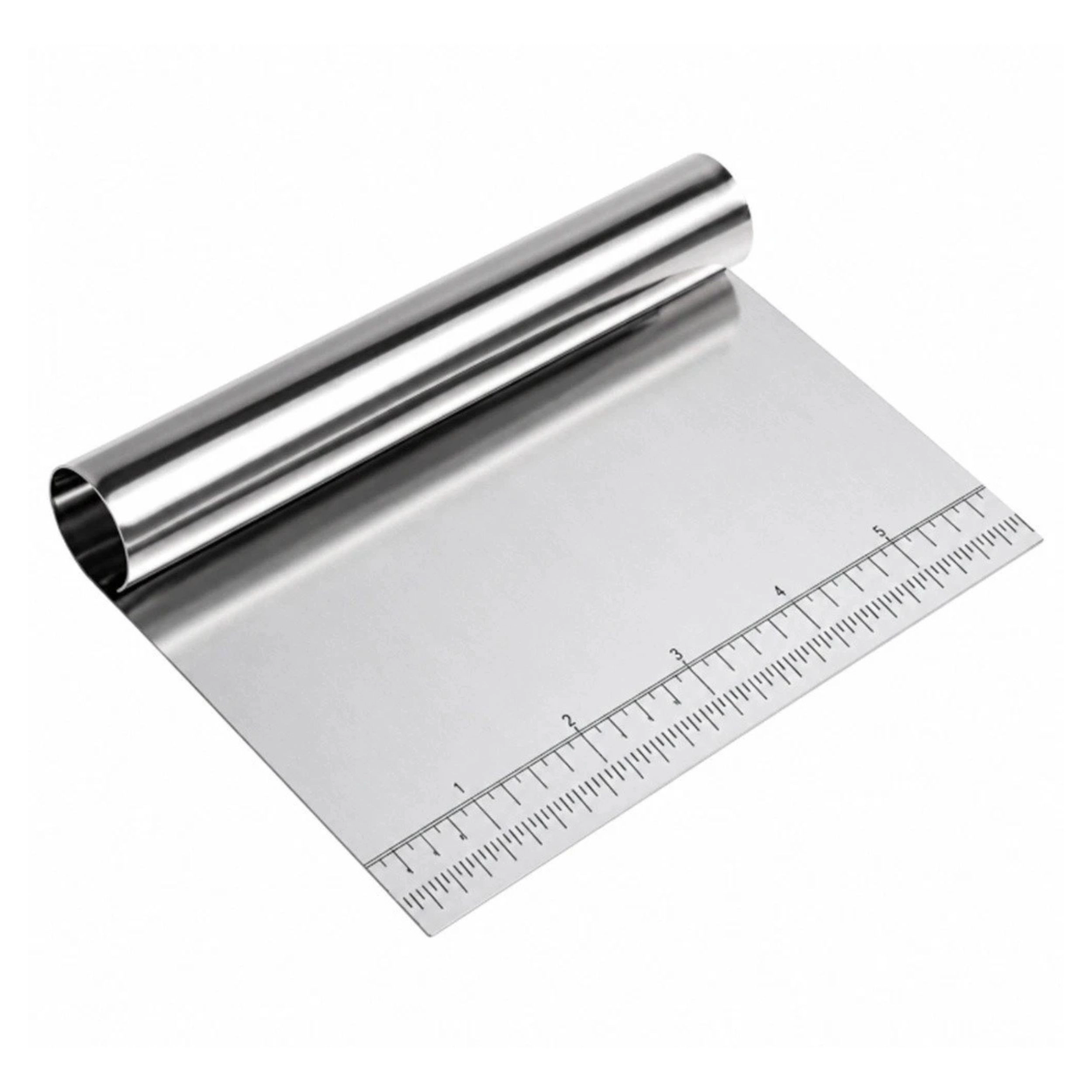 Home Collection Stainless Steel Dough Scraper Cutter Bench Tool for Baking & Pizza