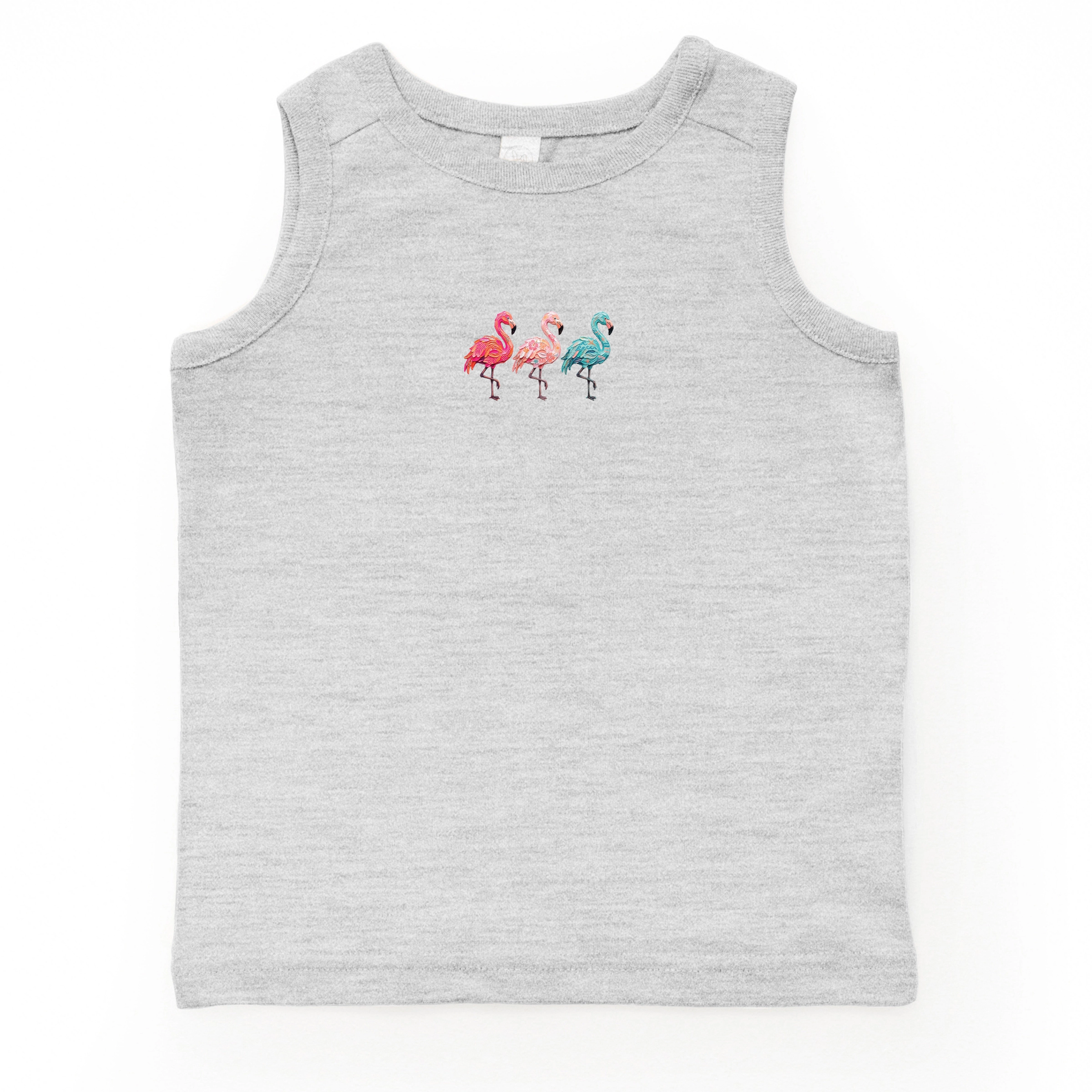 The Juniper Shop - Three Flamingos Toddler Graphic Tank