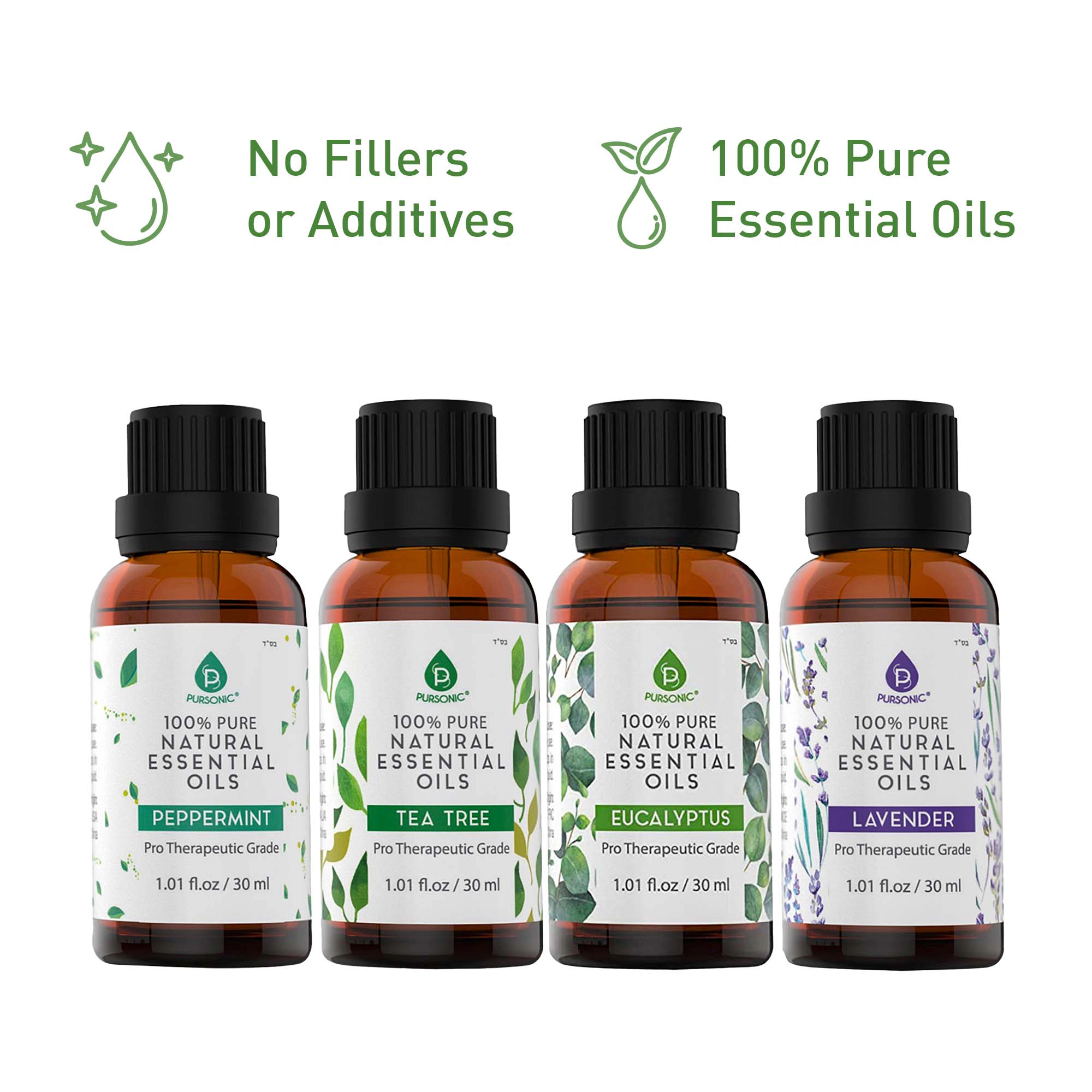 Pursonic Unisex Eco-Friendly Laundry Care Bundle with Wool Dryer Balls & Essential Oil Scent Set