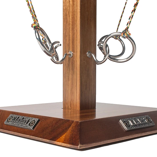 Elakai  Acacia Globetrotter Tabletop Hook Ring Game
