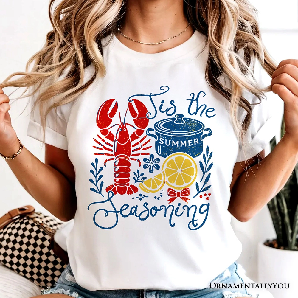 OrnamentallyYou Womens Crawfish Boil Season Summer T-Shirt