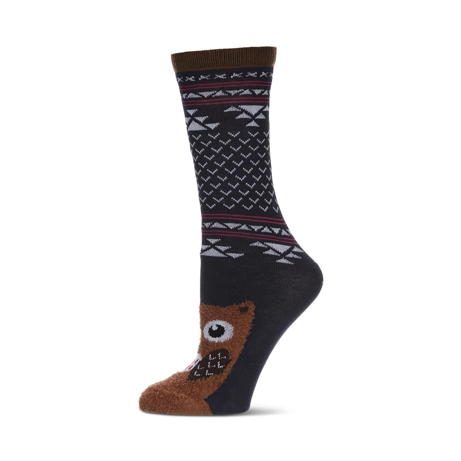 MeMoi Women's Foot Pet Owl Crew Socks