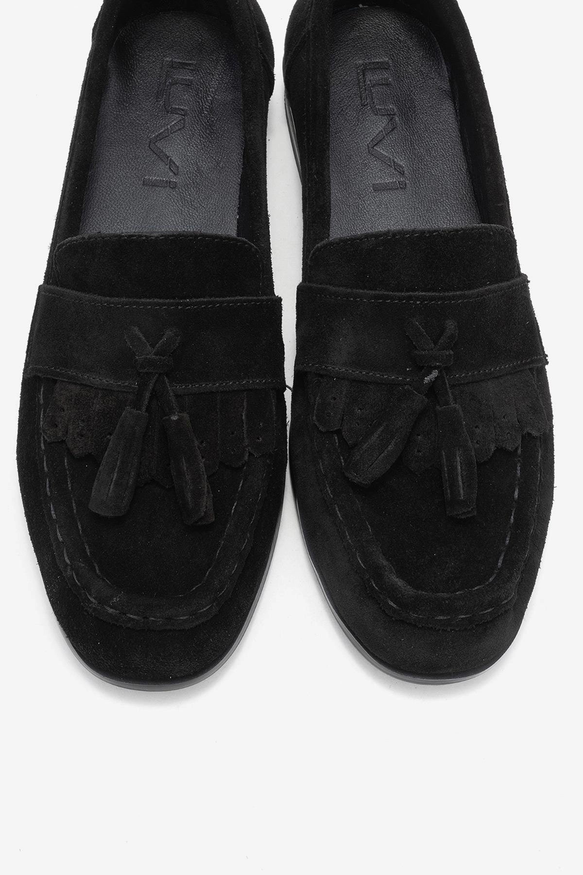 Forever & Always Womens Lupen Leather Tassel Loafers